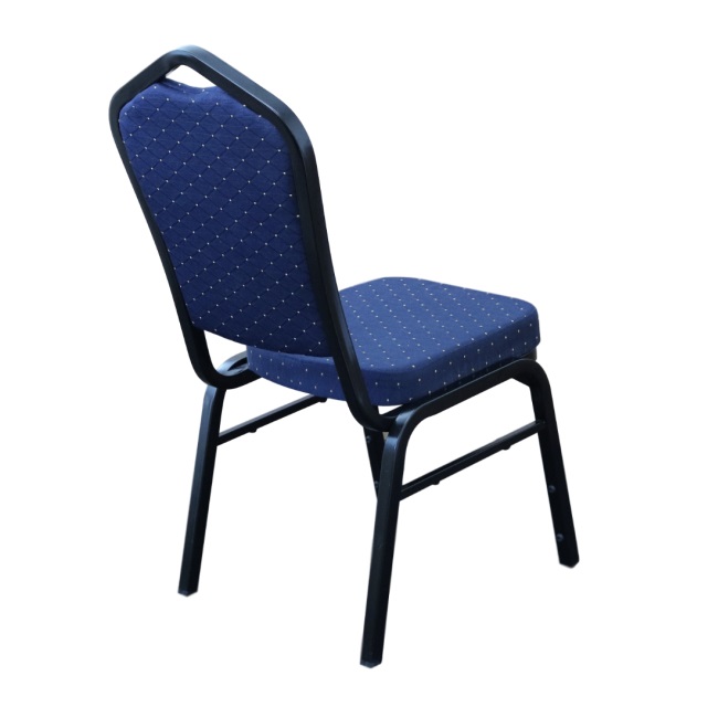 Function Chair Blue Fabric Black Frame Backjo B81