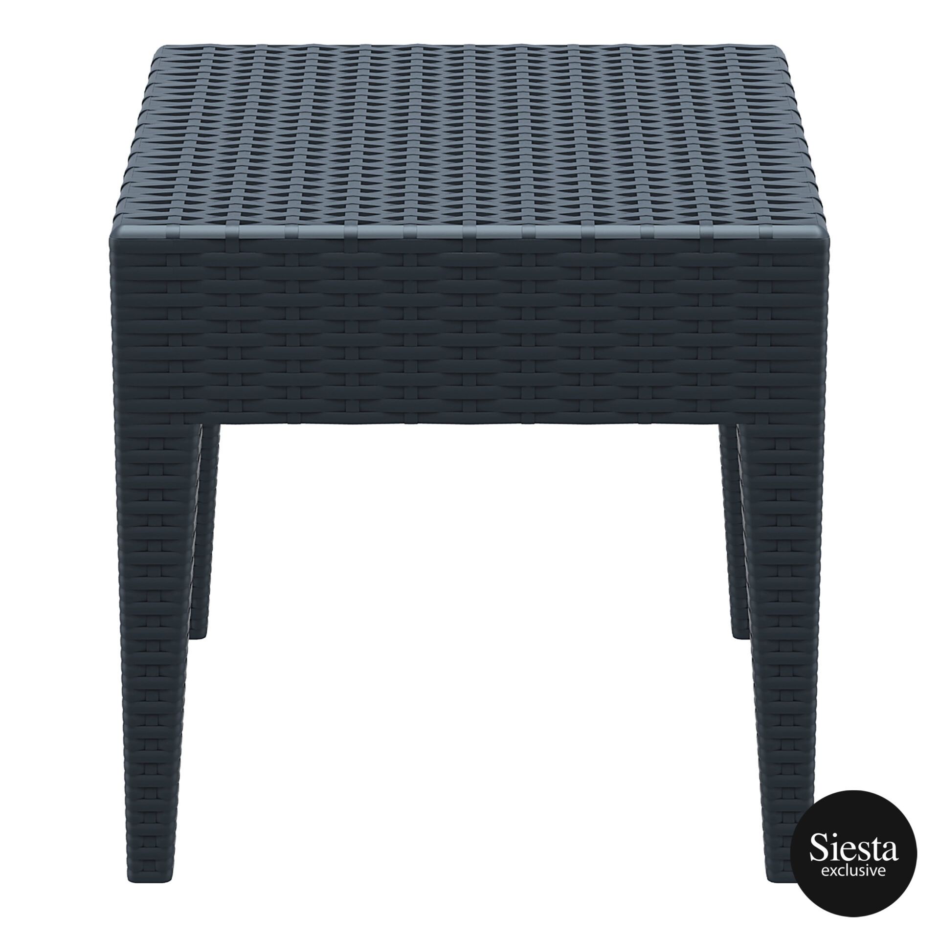 Resin Rattan Miami Tequila Lounge side table darkgrey side