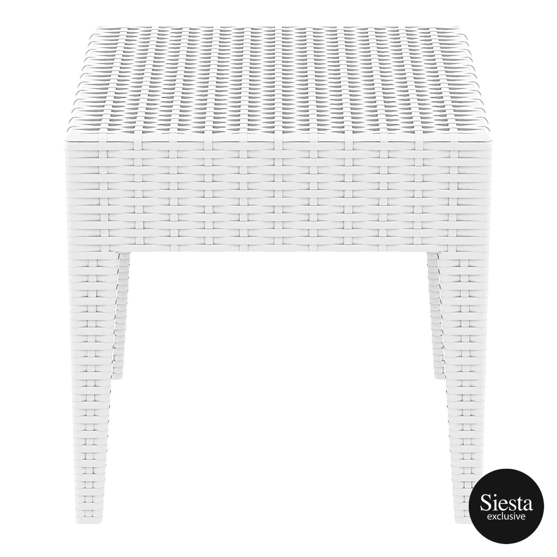 Resin Rattan Miami Tequila Lounge side table white side