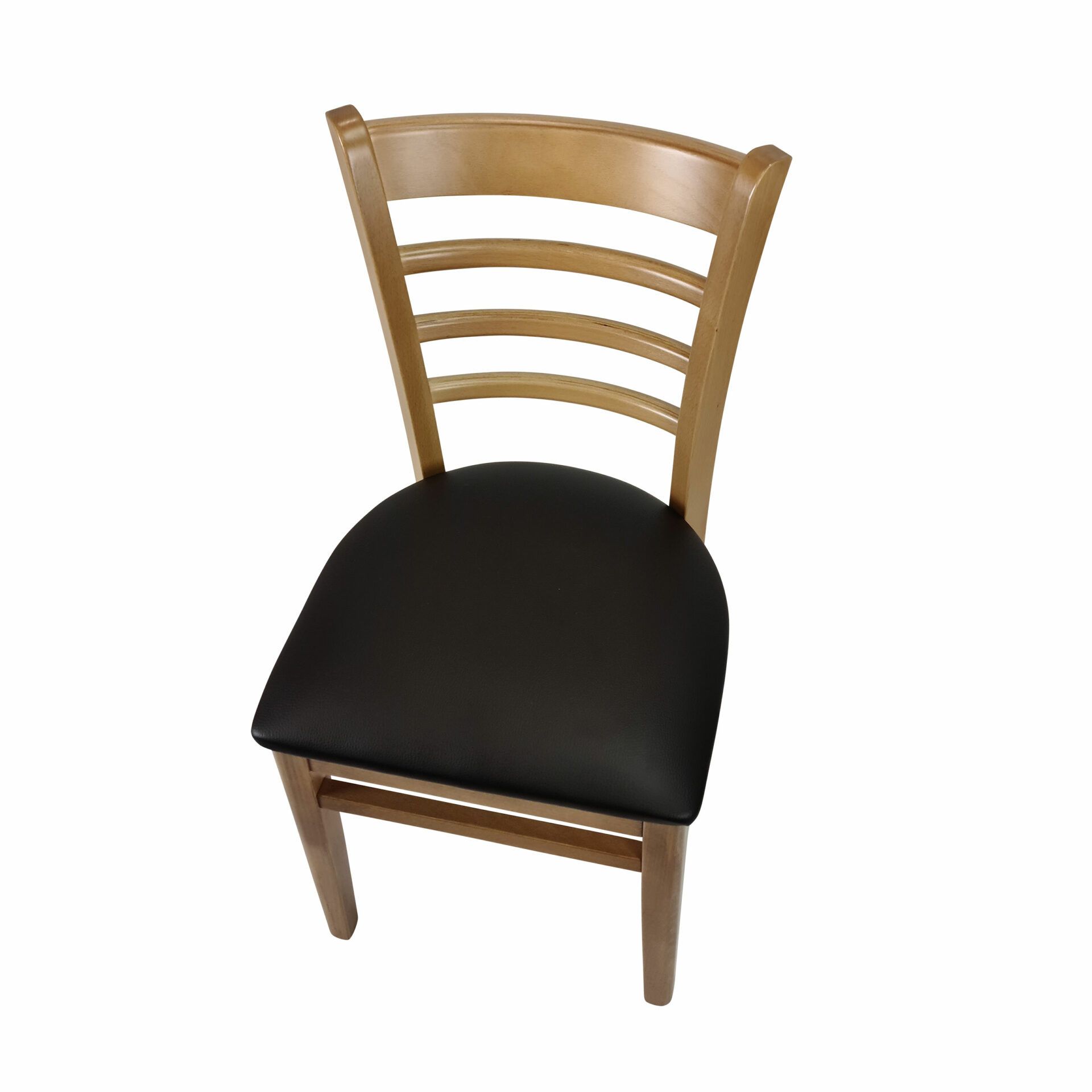 florence chair natural.chocolate cushion top angle