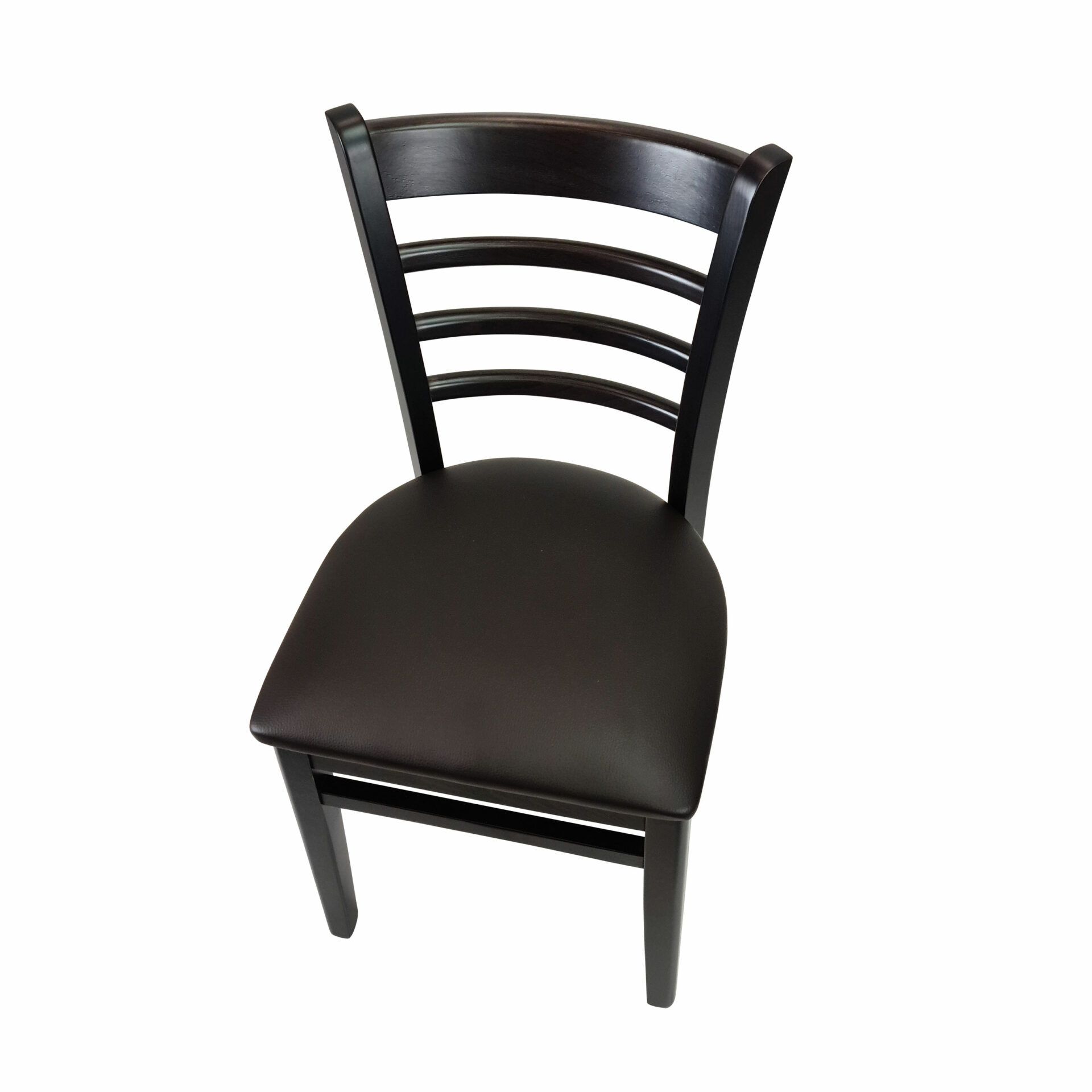 florence chair wenge.chocolate cushion top angle