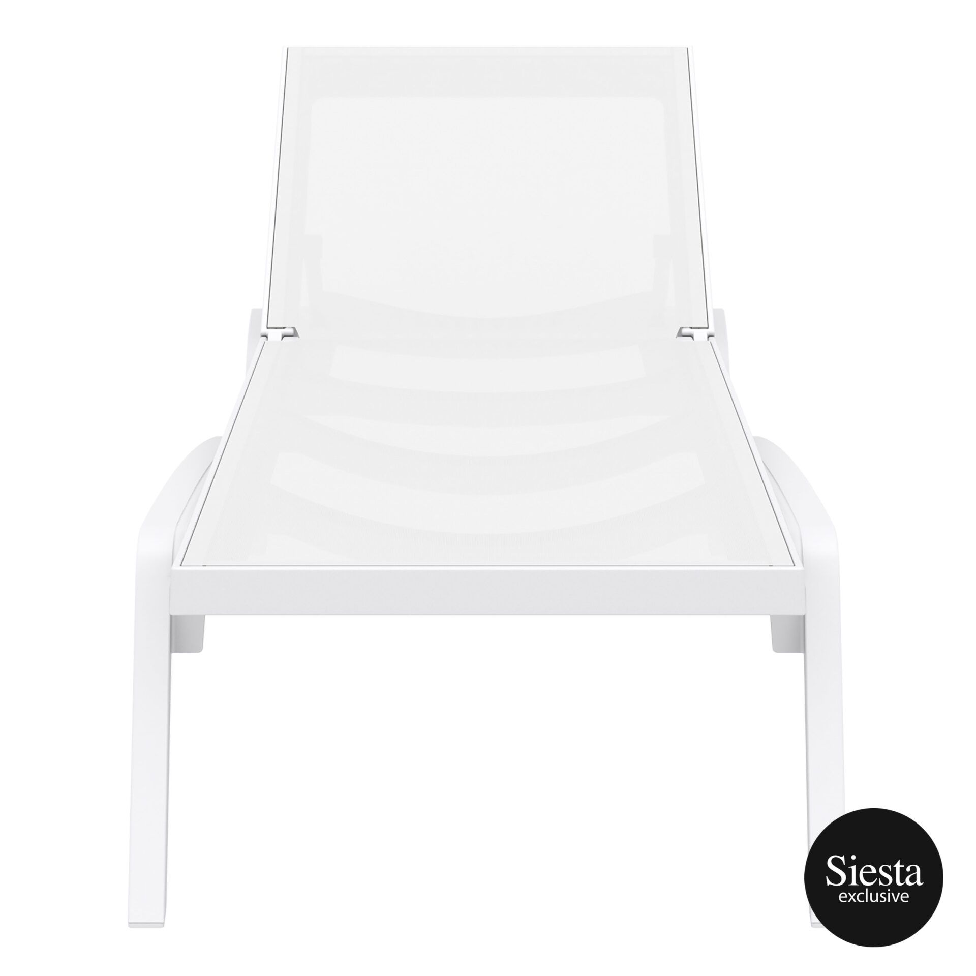 pool deck commercial pacific sunlounger white white front