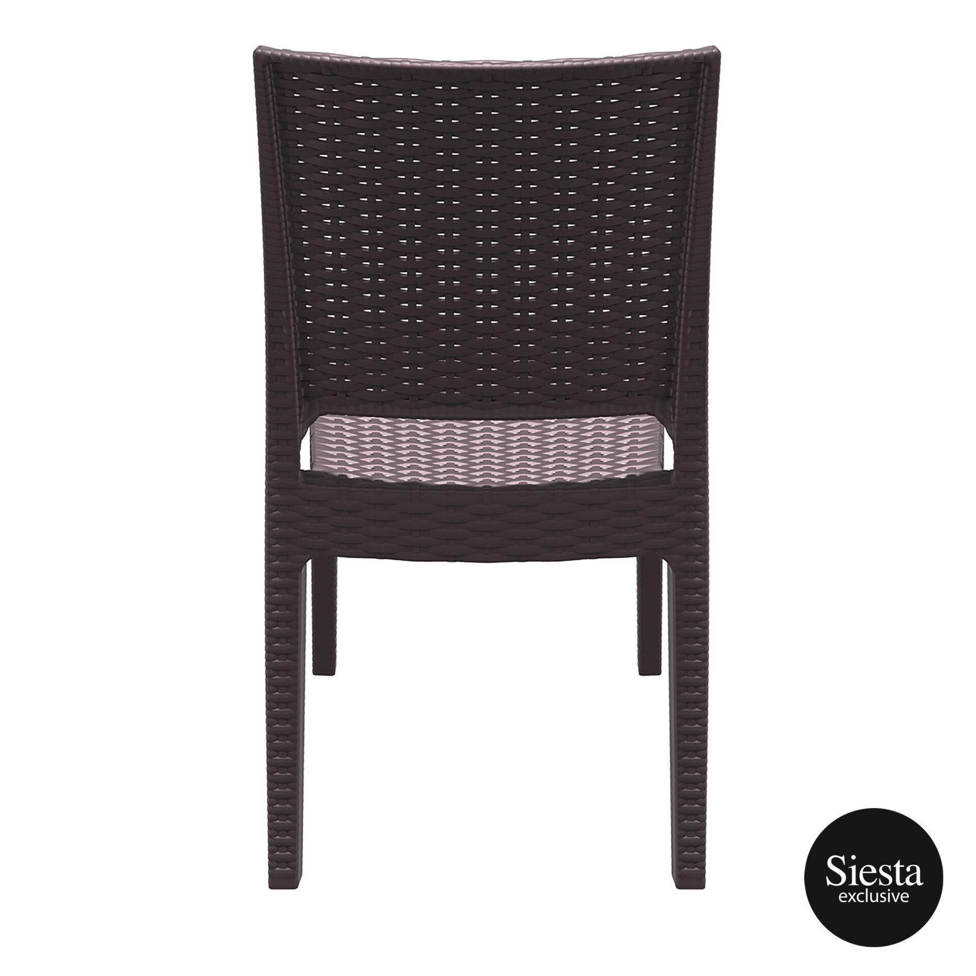 resin rattan dining florida chair brown back 1