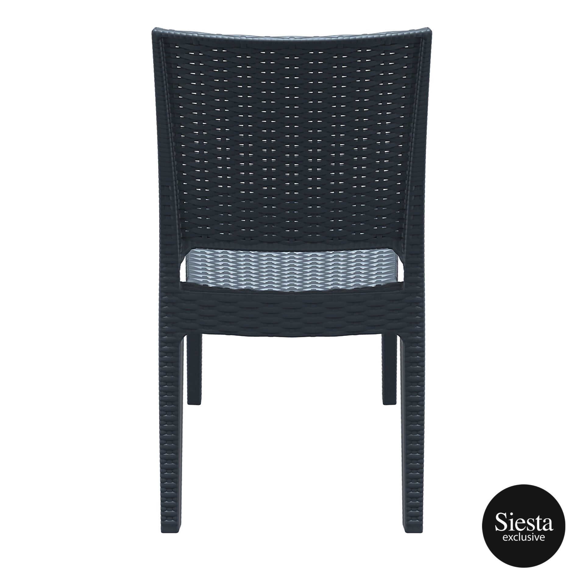 resin rattan dining florida chair darkgrey back 1