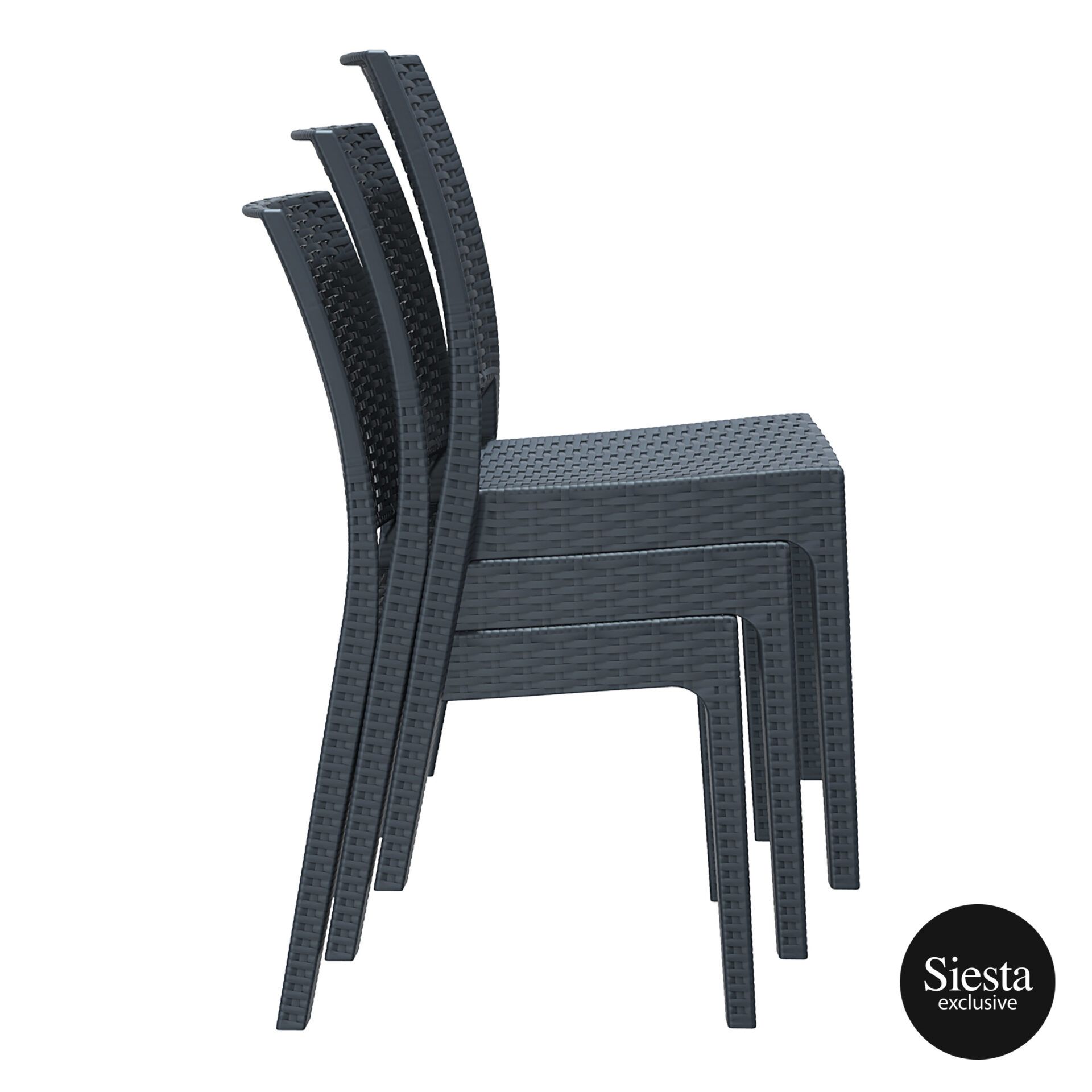 resin rattan dining florida chair stack 1