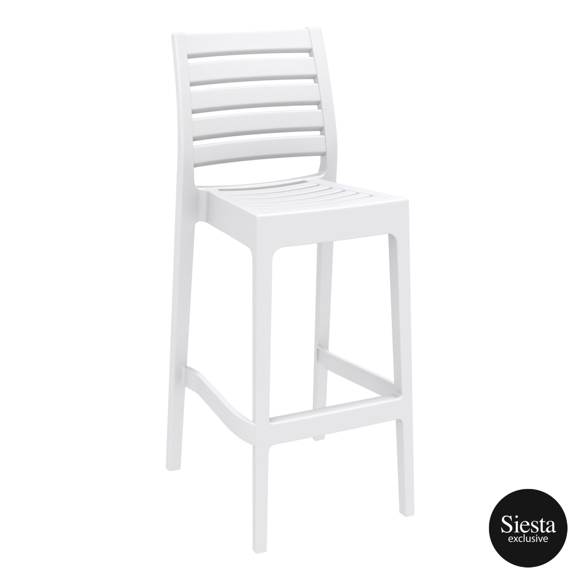 Outdoor Ares Barstool 75 white front side