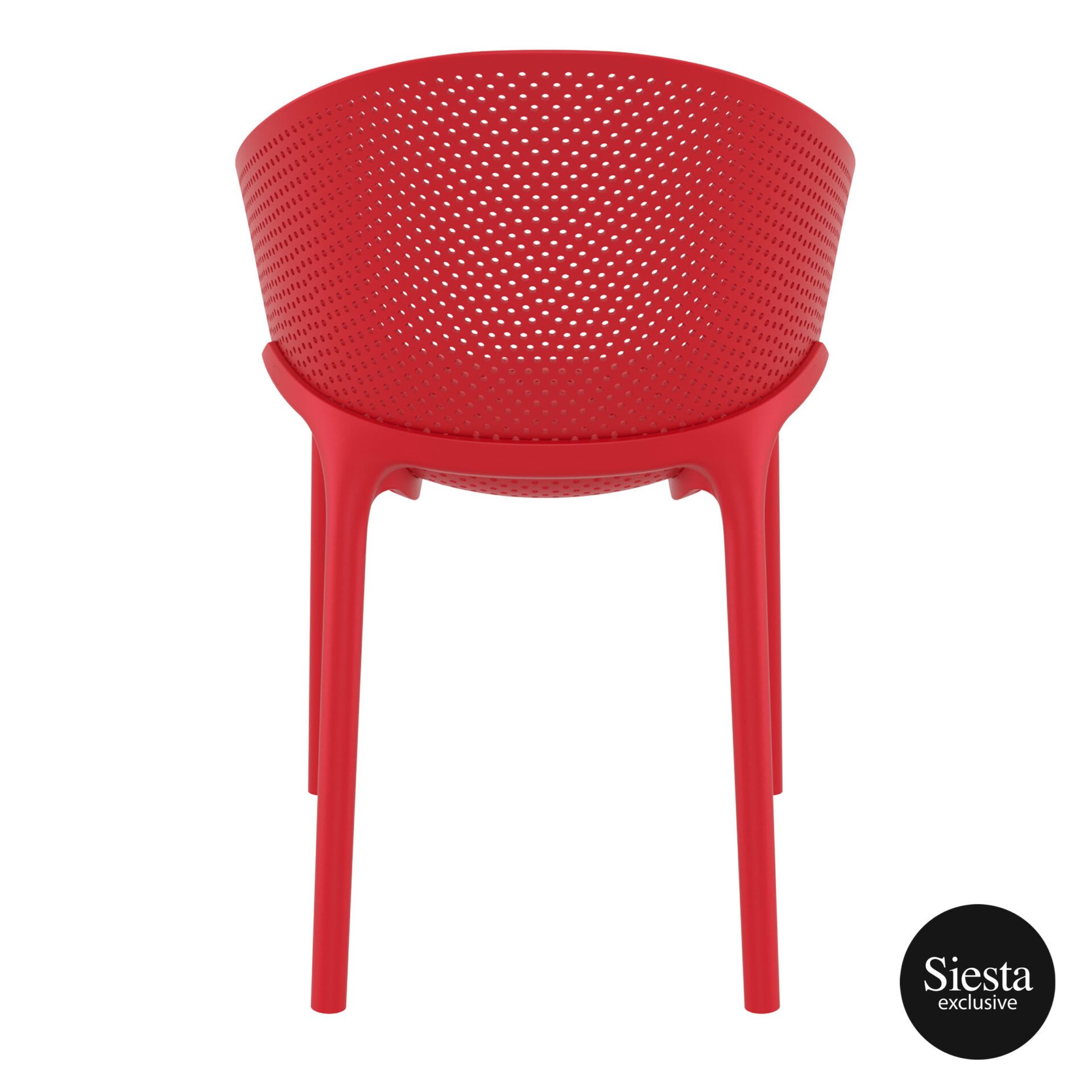 outdoor seating polypropylene sky chair red back 1