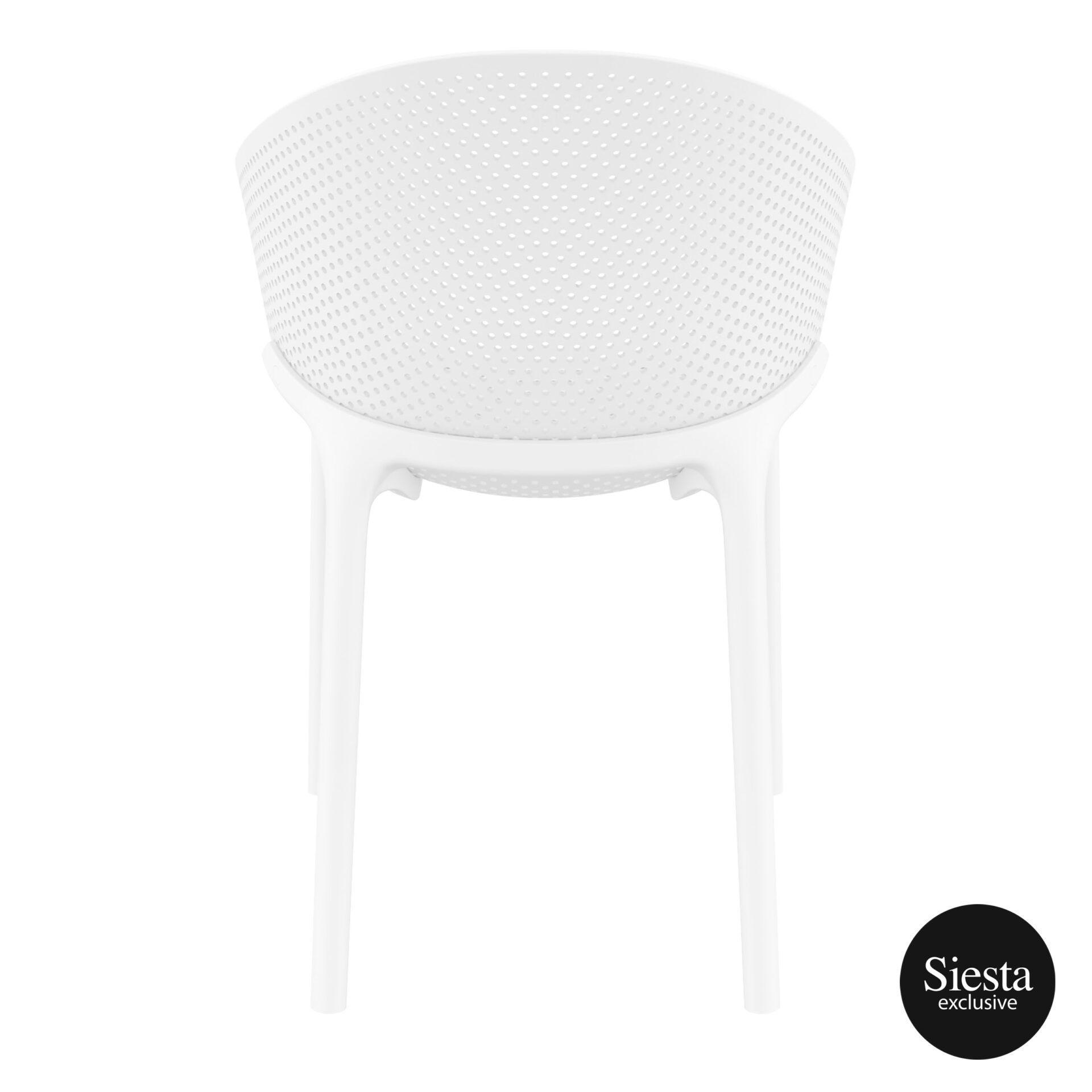 outdoor seating polypropylene sky chair white back 1