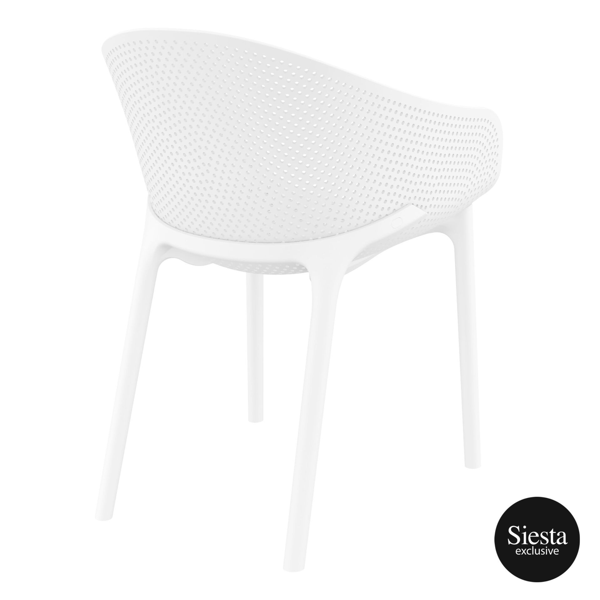 outdoor seating polypropylene sky chair white back side 1