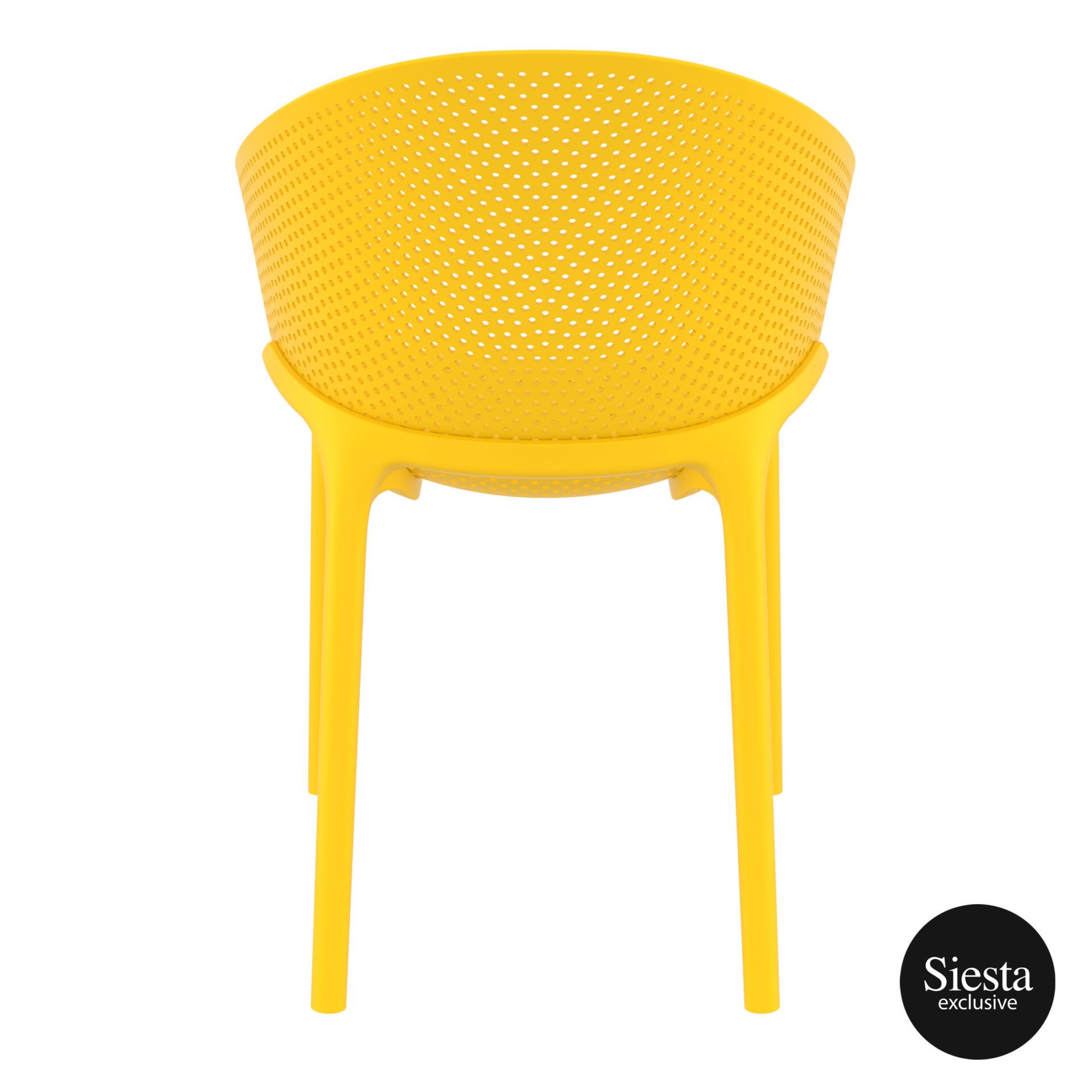 outdoor seating polypropylene sky chair yellow back 1