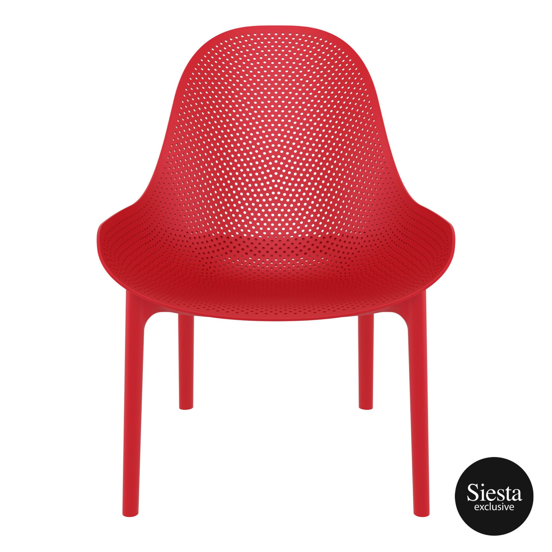 outdoor seating polypropylene sky lounge red front 1