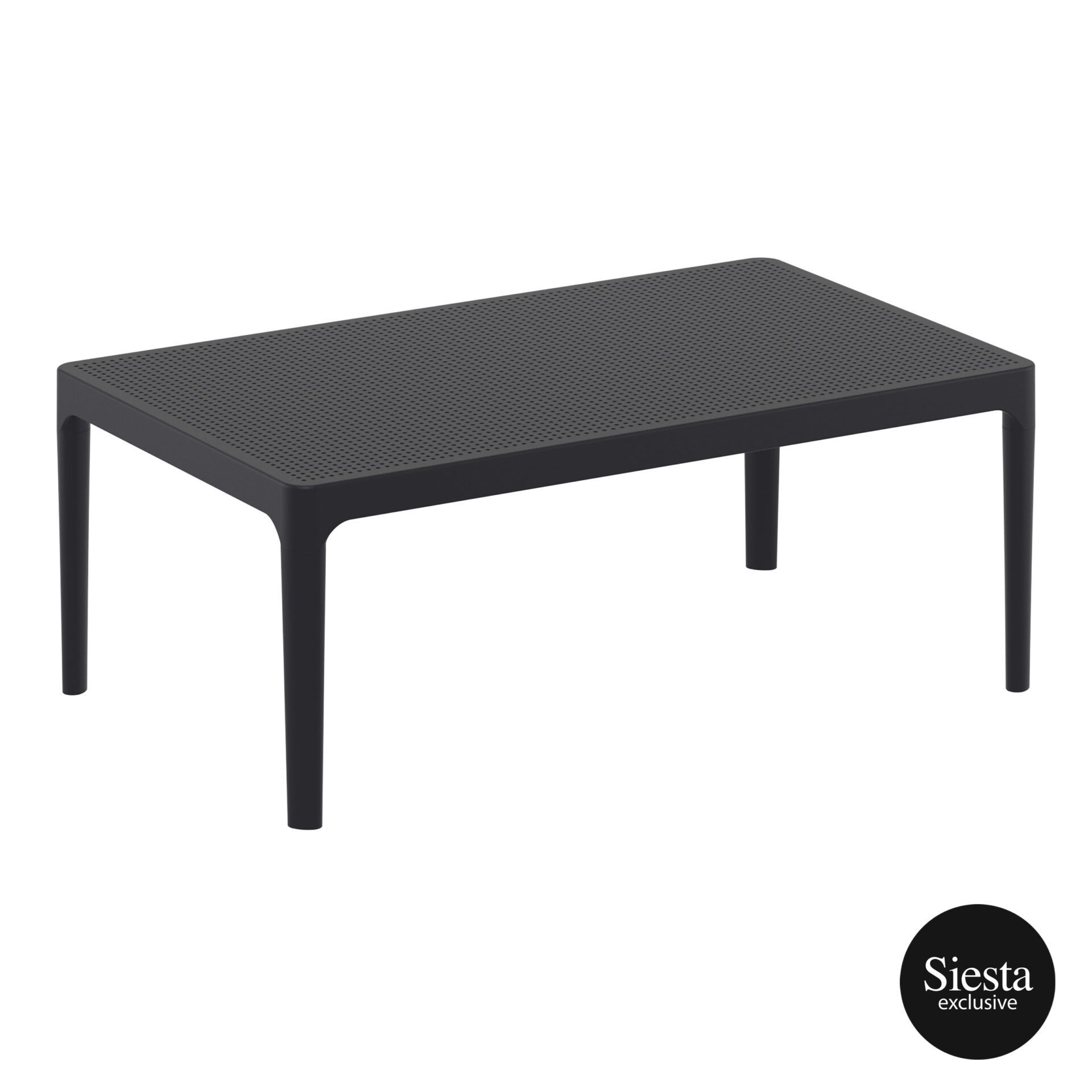 Polypropylene Outdoor Sky Lounge Coffee Table black front side