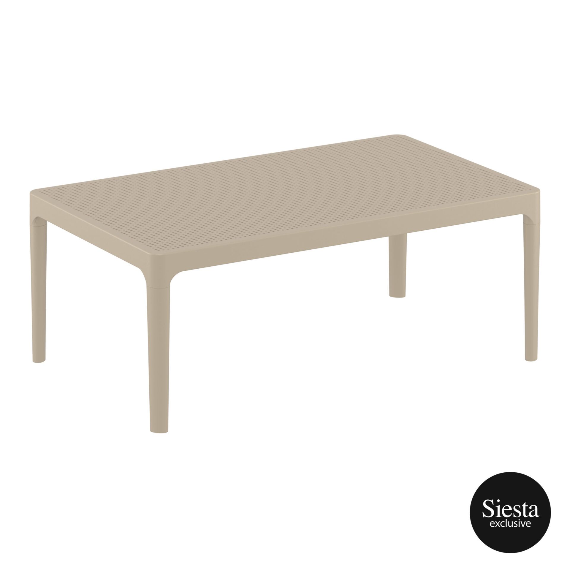 Polypropylene Outdoor Sky Lounge Coffee Table taupe front side