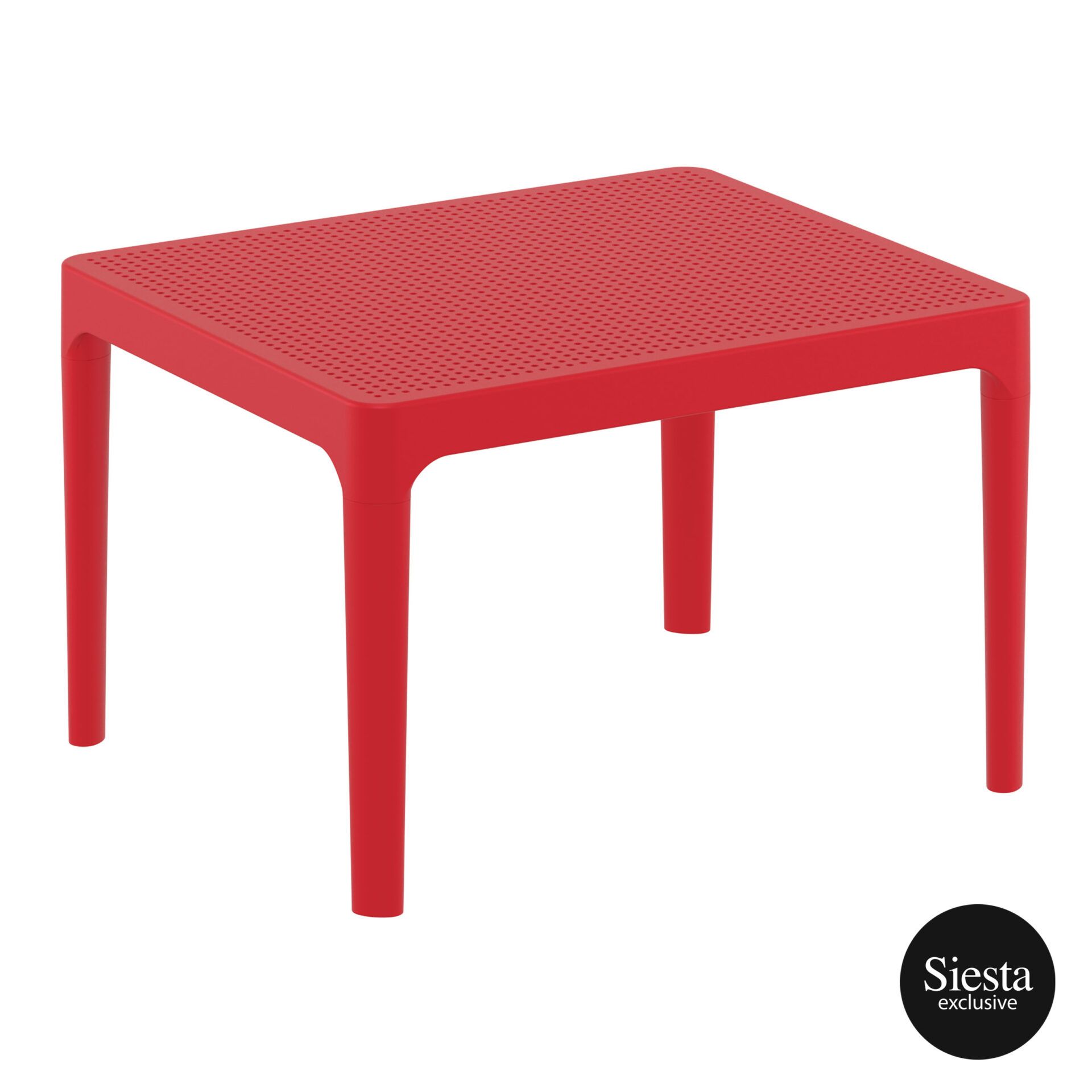 Polypropylene Outdoor Sky Side Table red front side