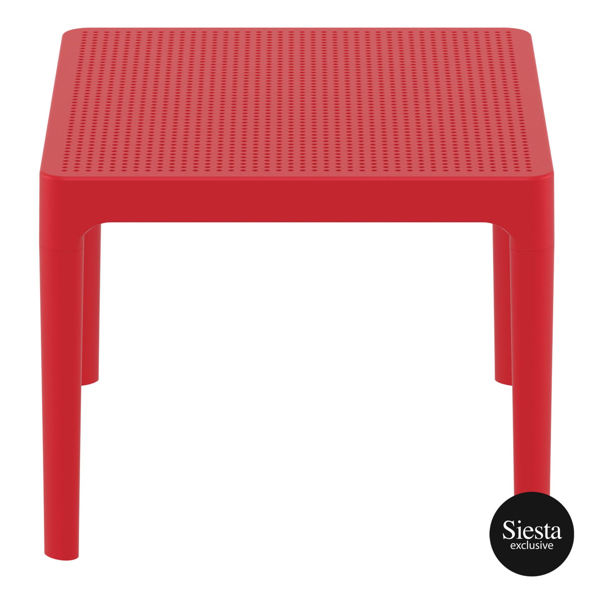 polypropylene outdoor sky side table red short edge 1