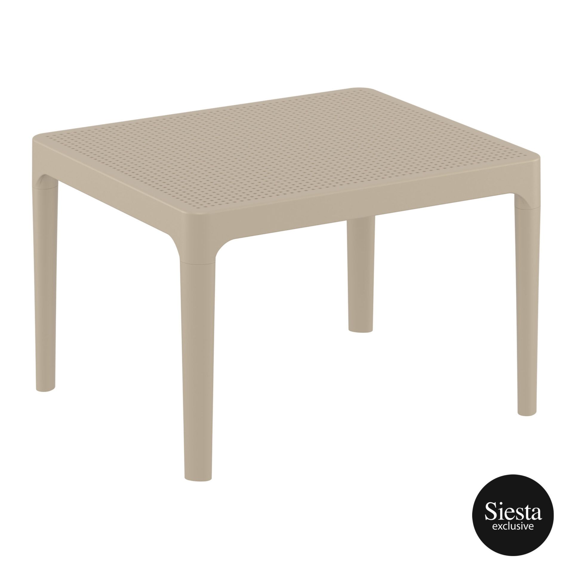 polypropylene outdoor sky side table taupe front side 1
