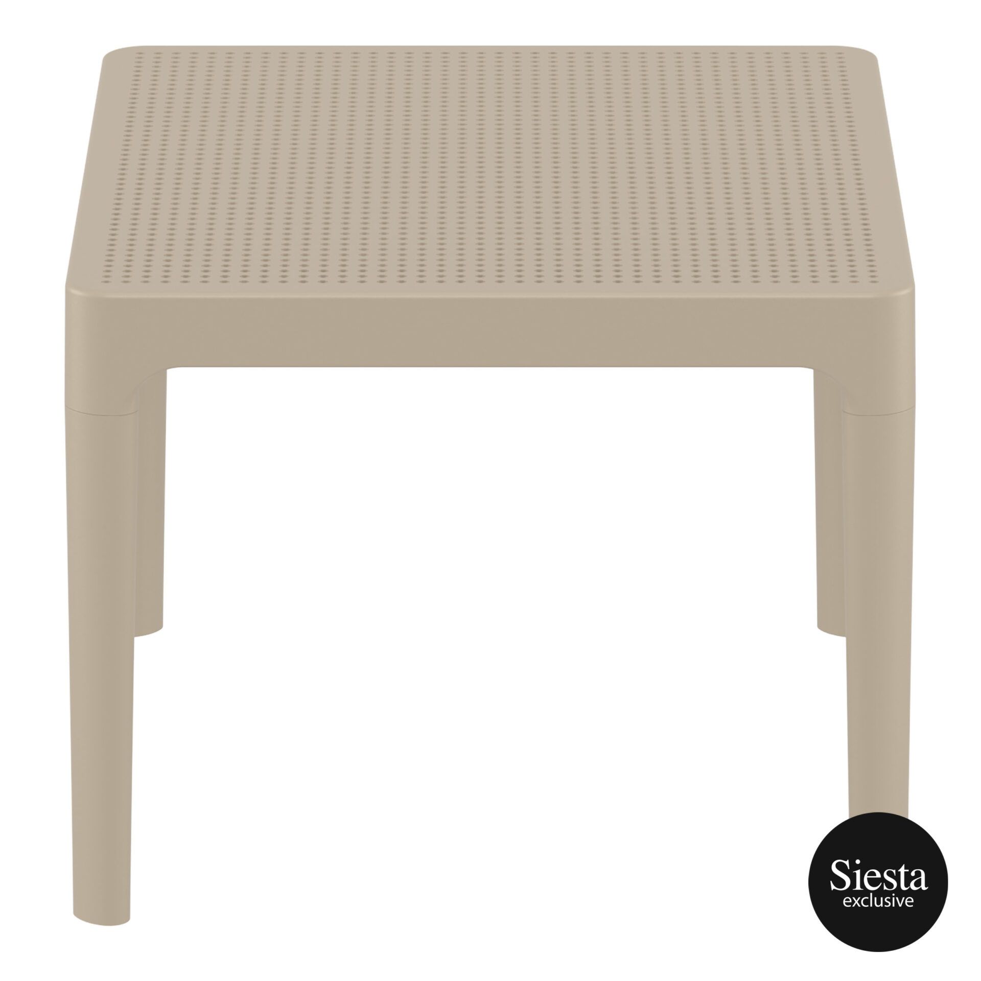 polypropylene outdoor sky side table taupe short edge 1