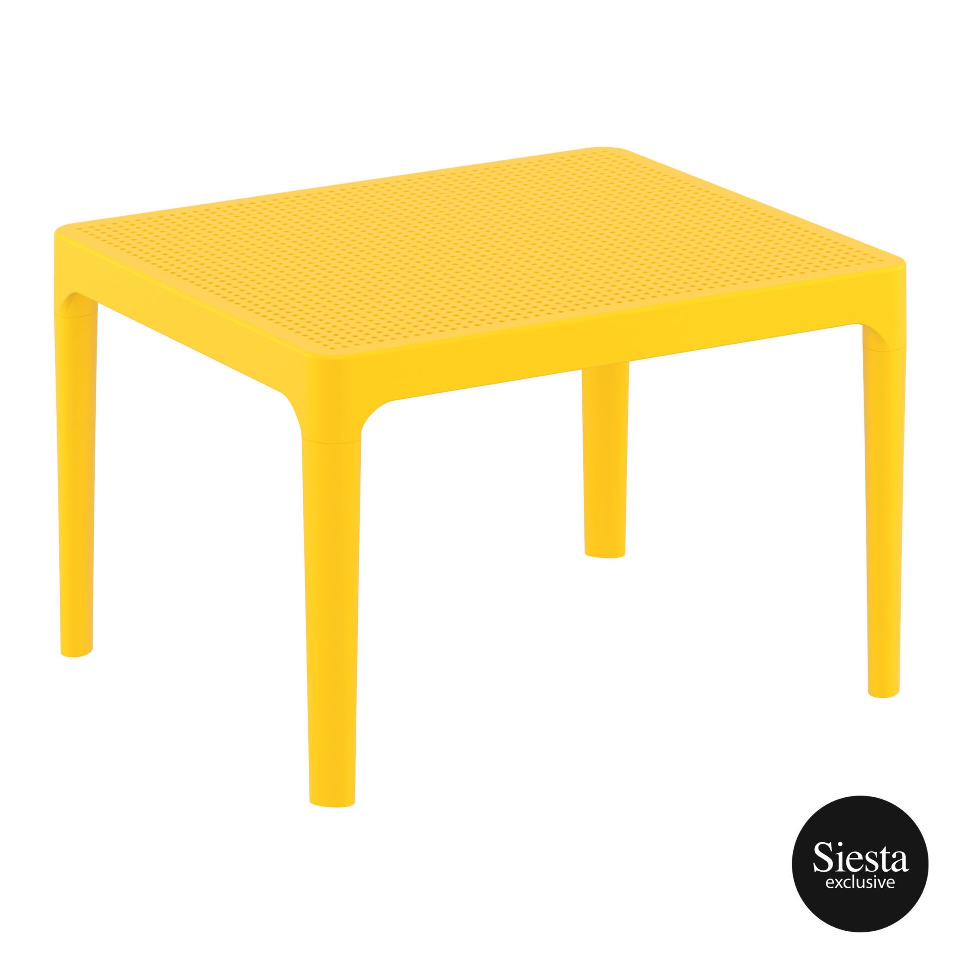 polypropylene outdoor sky side table yellow front side 1