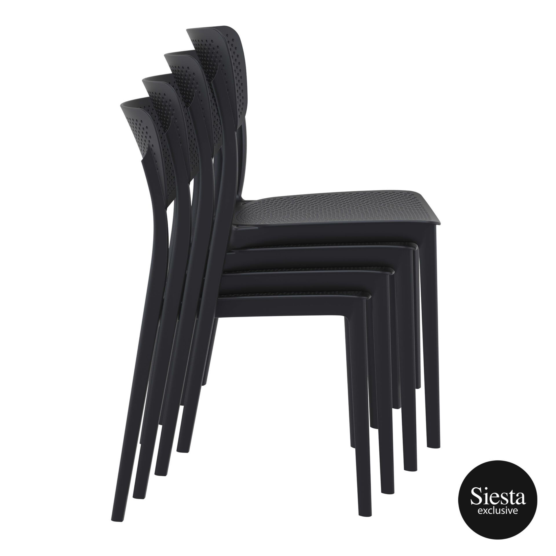 polypropylene hospitality seating lucy chair stack 1