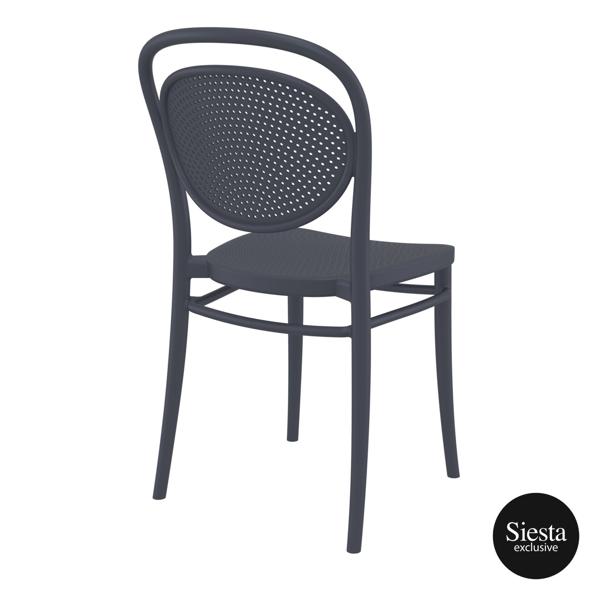 restaurant plastic dining marcel chair darkgrey back side 2