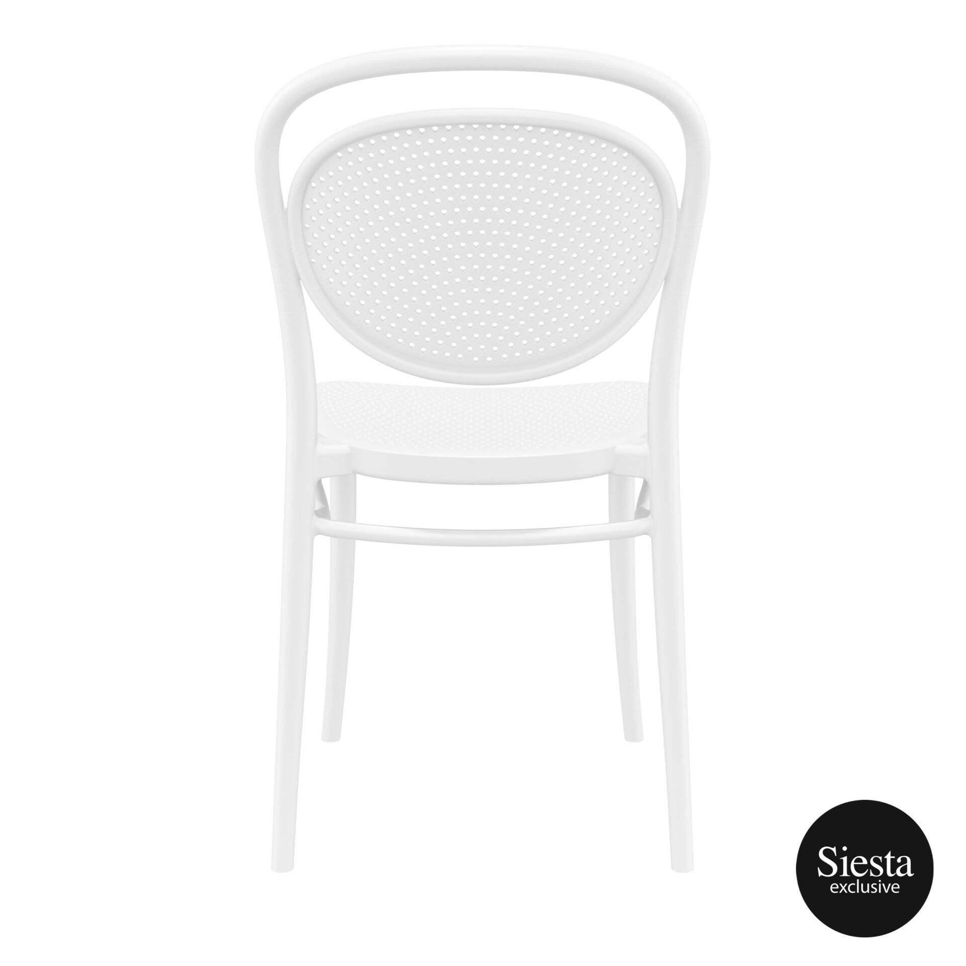 restaurant plastic dining marcel chair white back 1