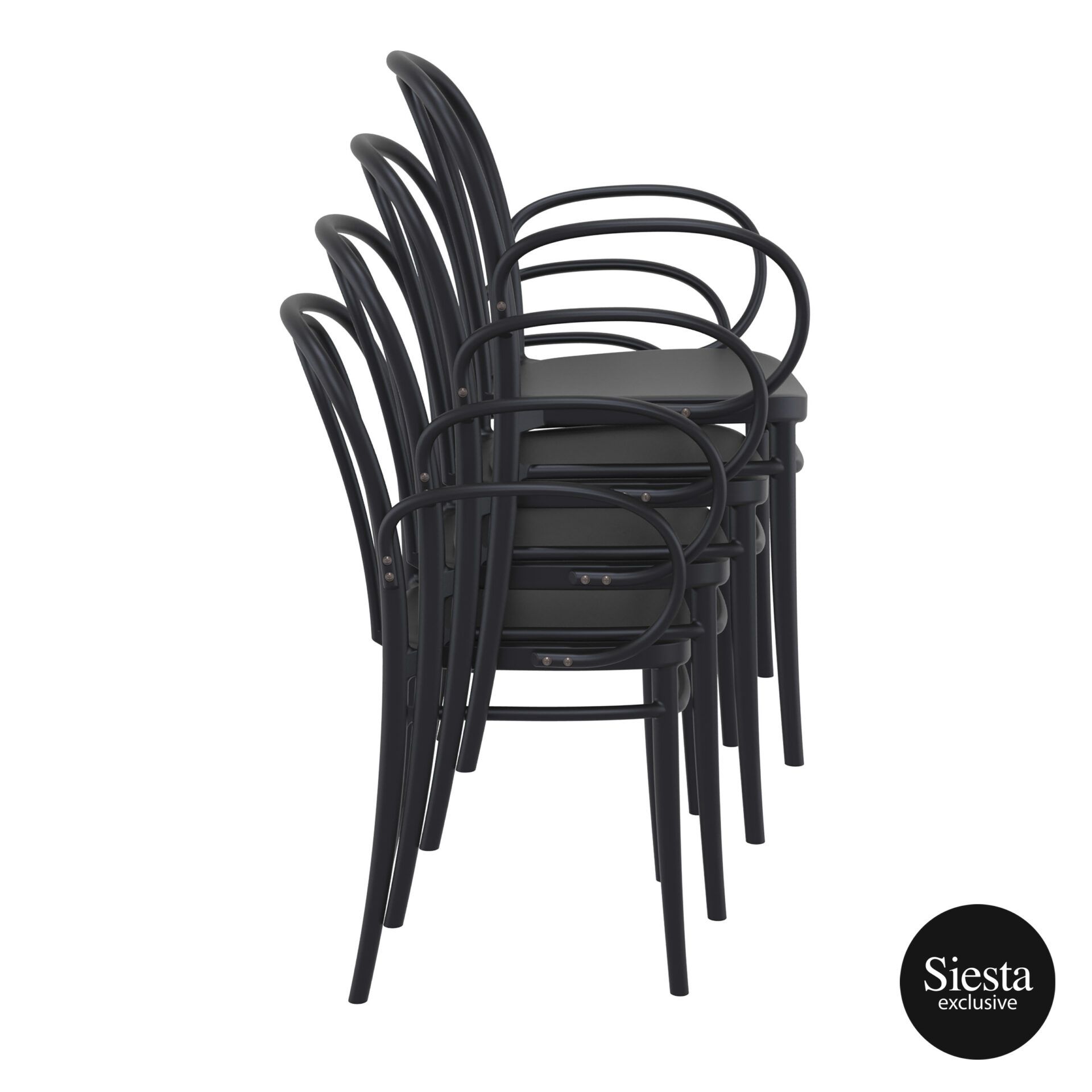 restaurant seating polypropylene victor armchair stack 1 1