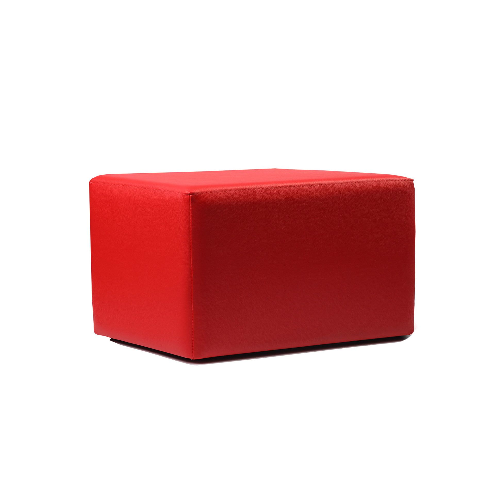 ottoman rectangle red02
