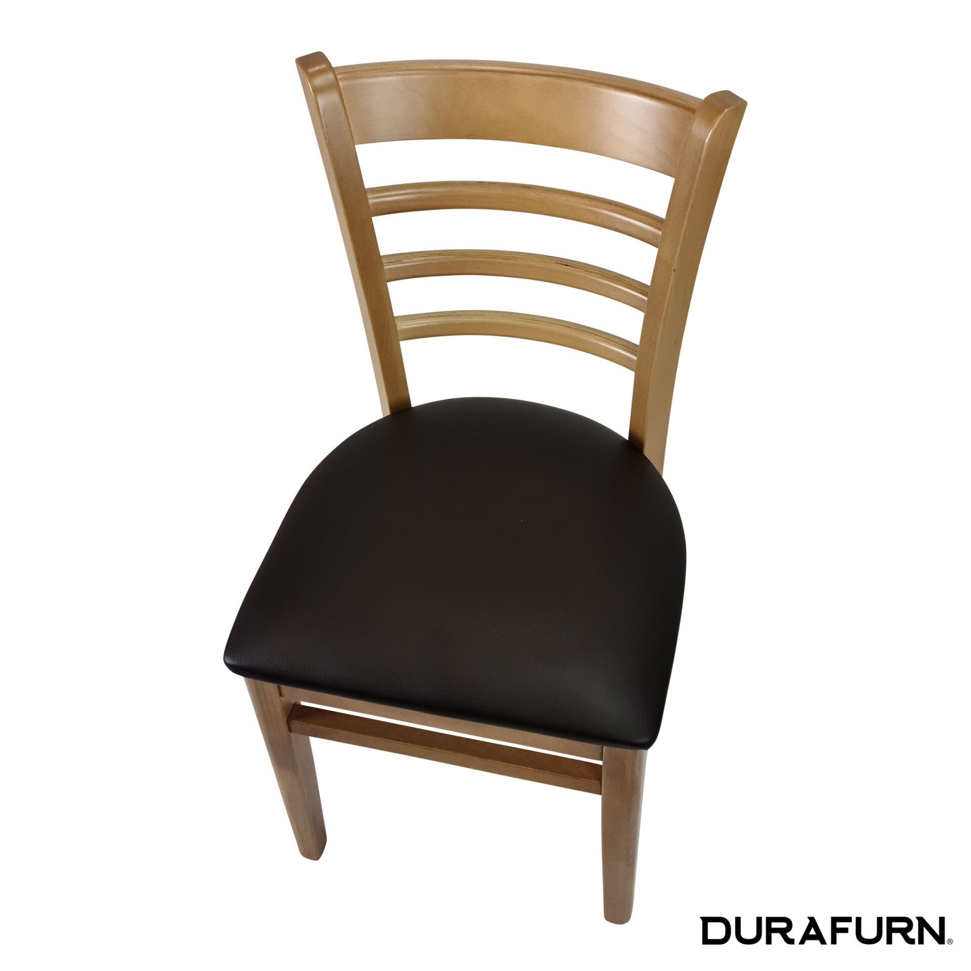 florence chair natural chocolate cushion top angle
