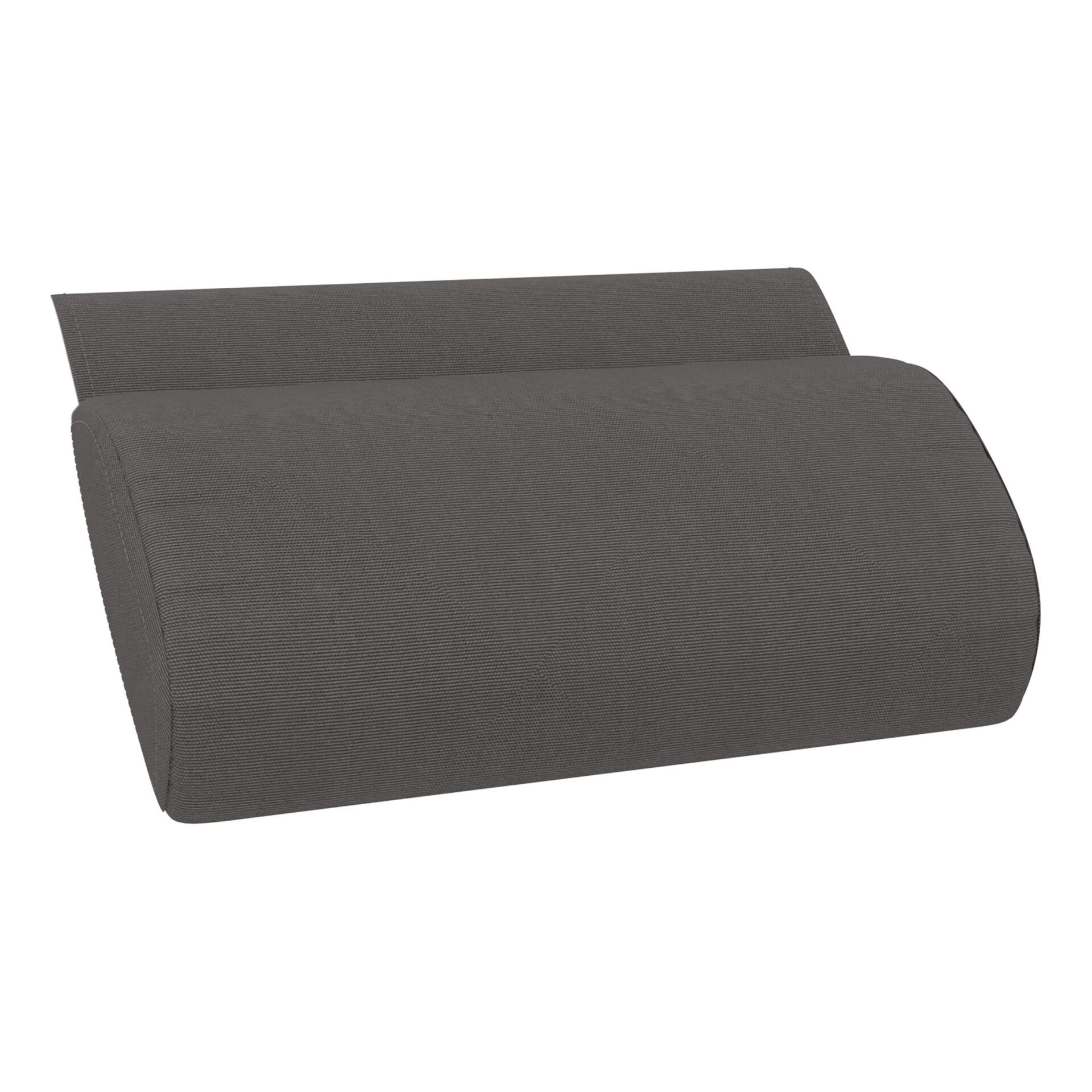 outdoor polypropylene slim sunlounger pillow cushion darkgrey pillow cushion