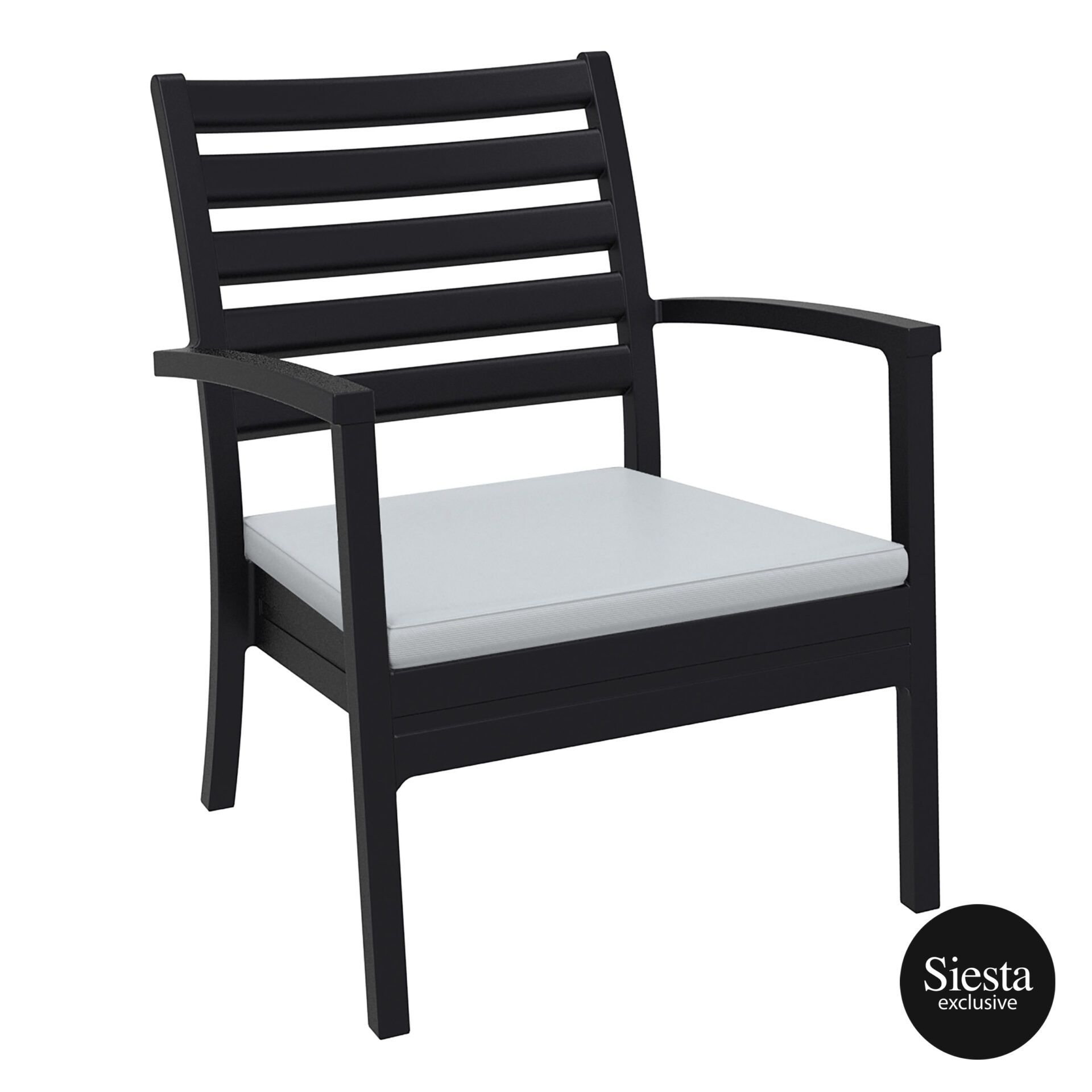 Artemis Xl Seat Cushion lightgrey black front side