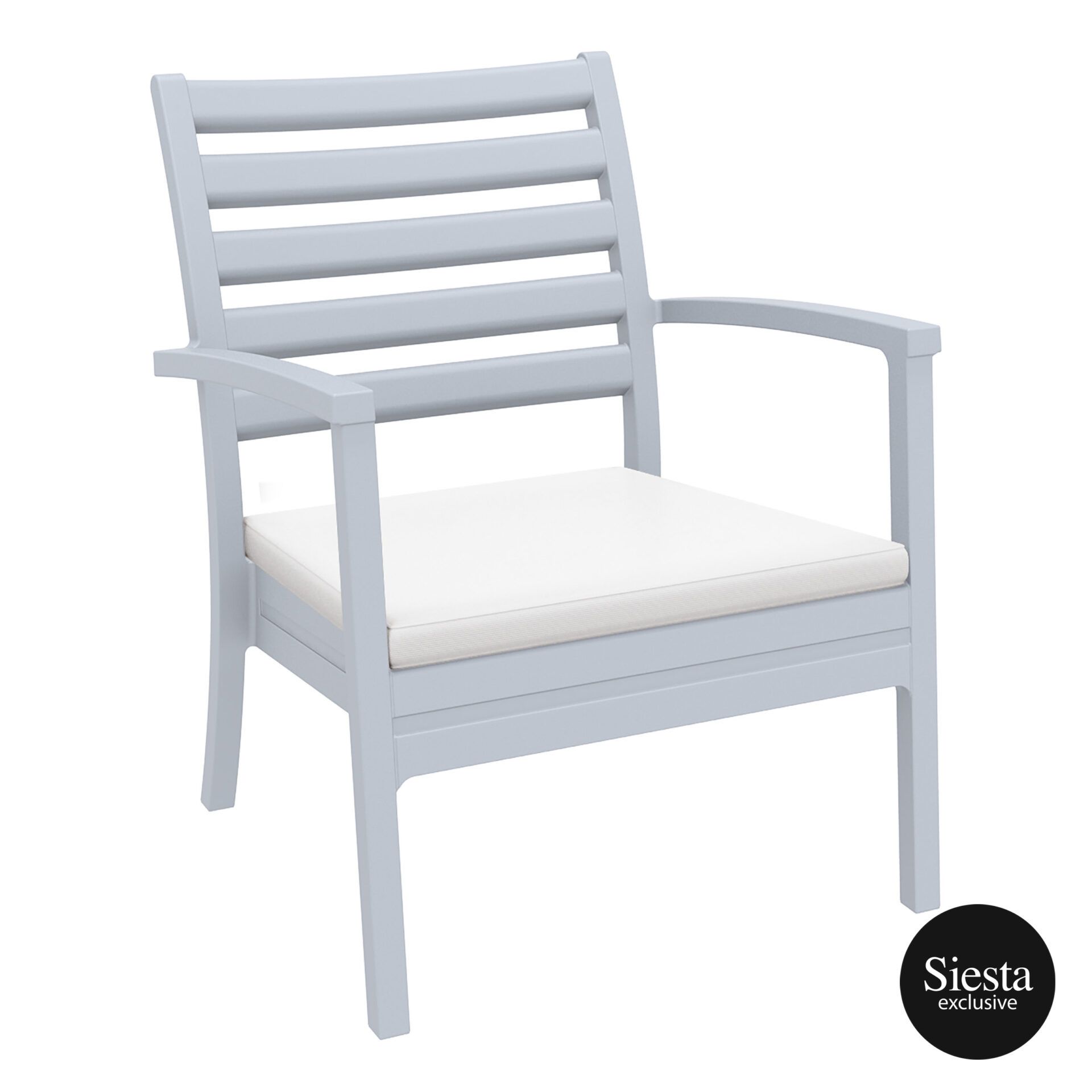 Artemis Xl Seat Cushion white silvergrey front side