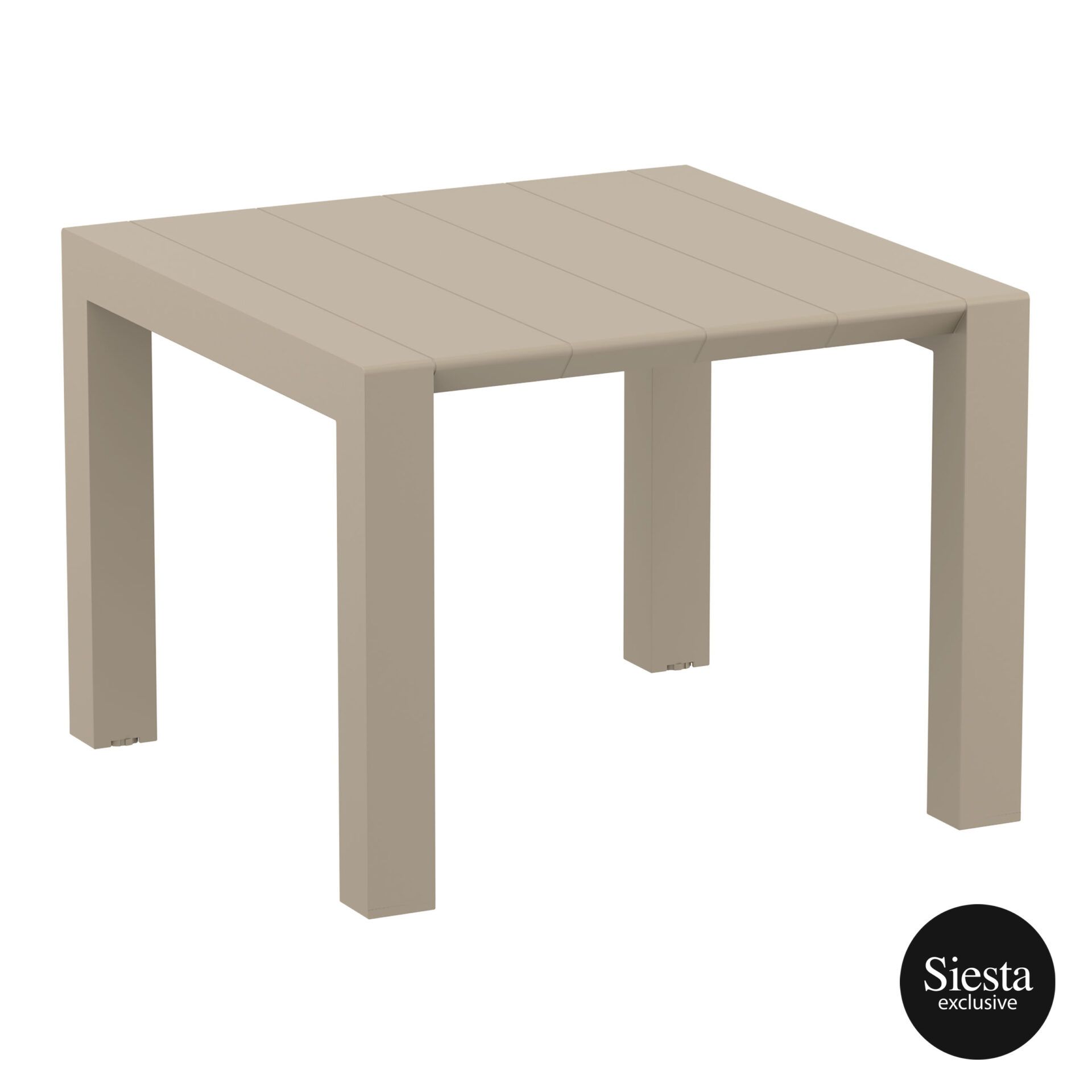 008 vegas table 100 taupe front side