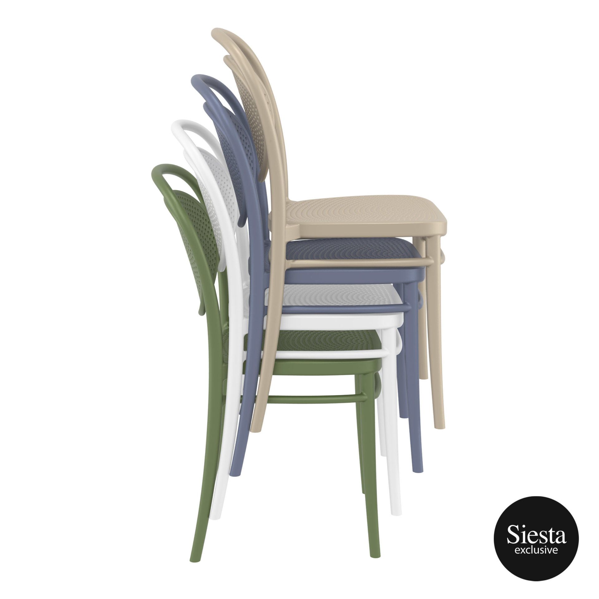 Restaurant Plastic Dining Marcel Chair stack