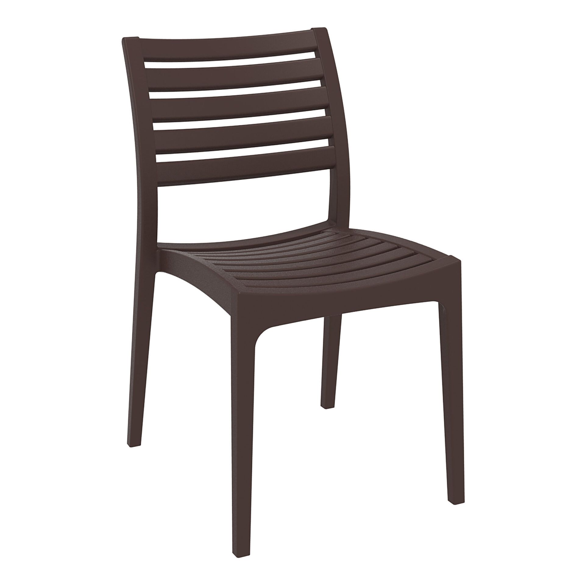 outdoor ares chair brown front side