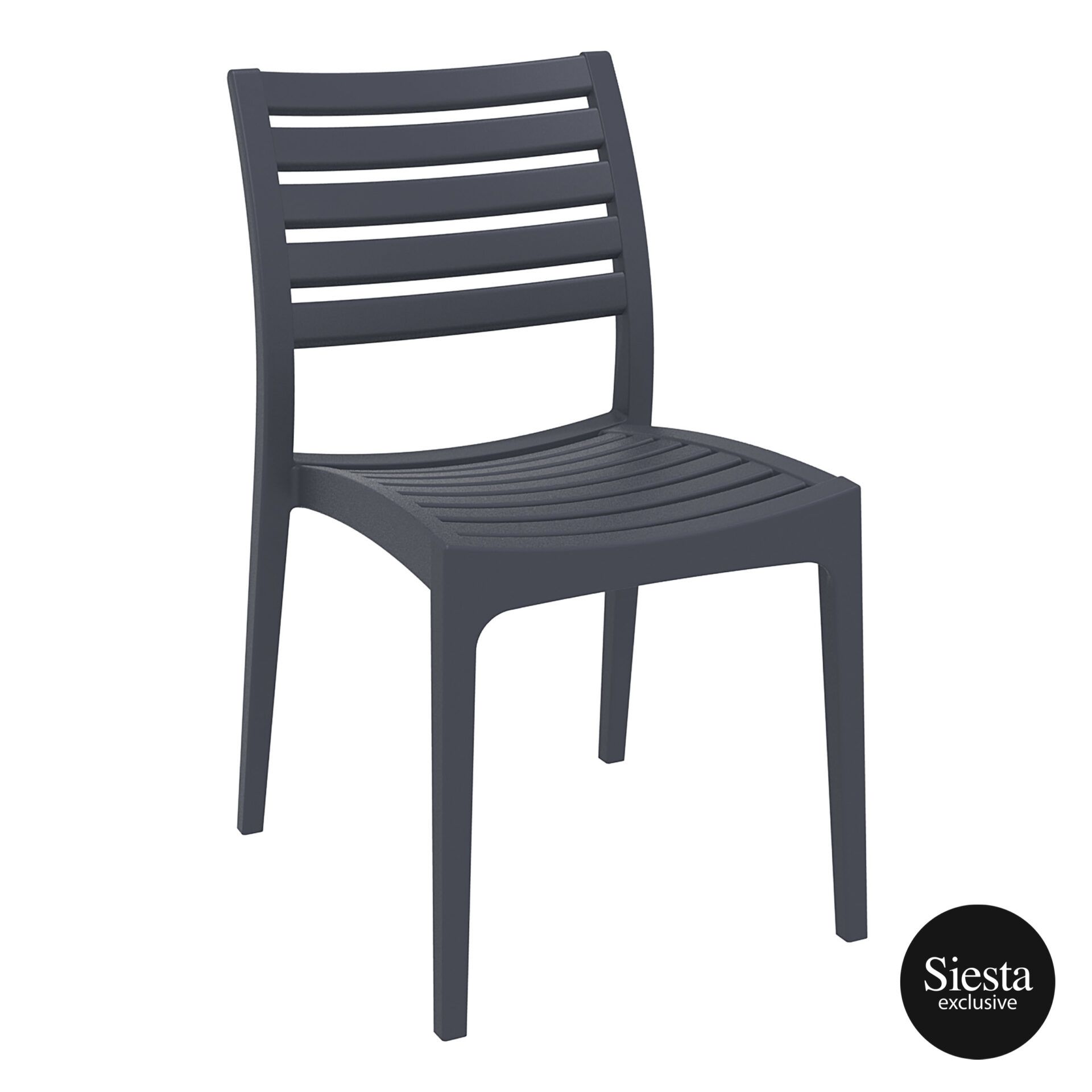 outdoor ares chair darkgrey front side