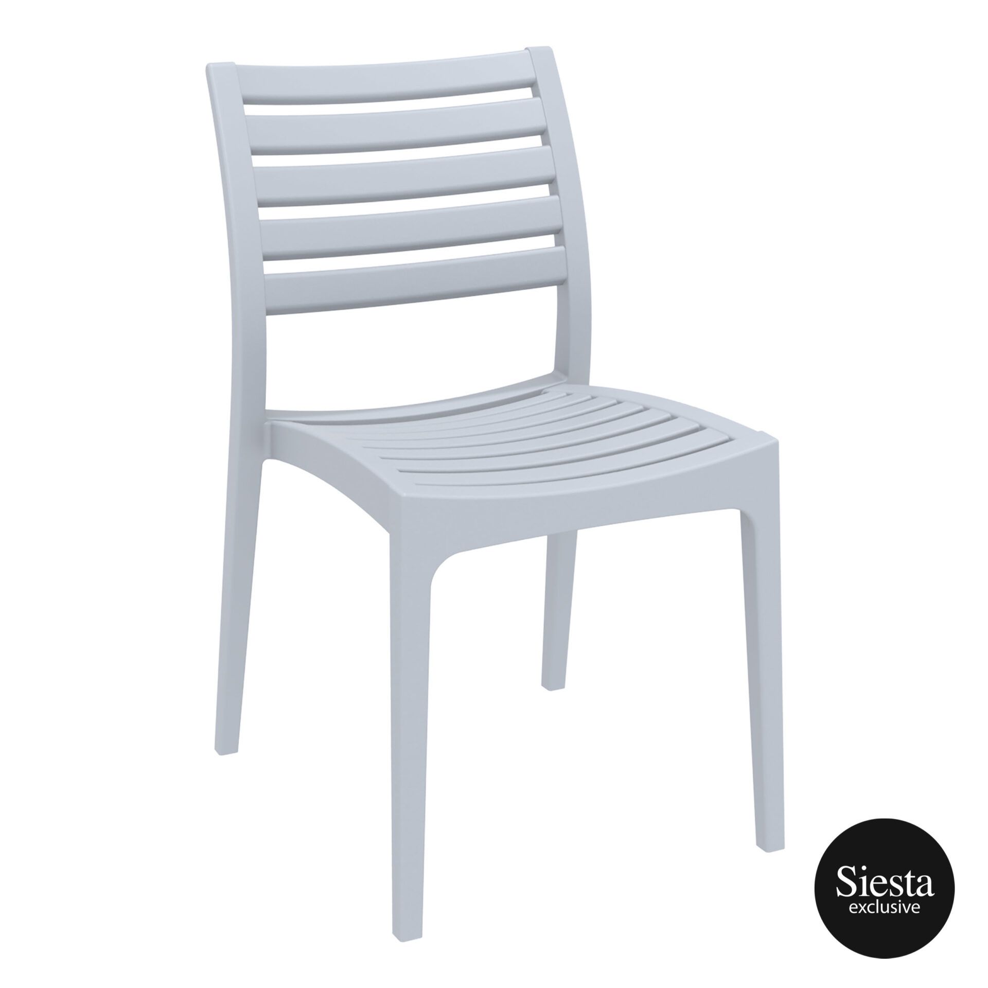 outdoor ares chair silvergrey front side