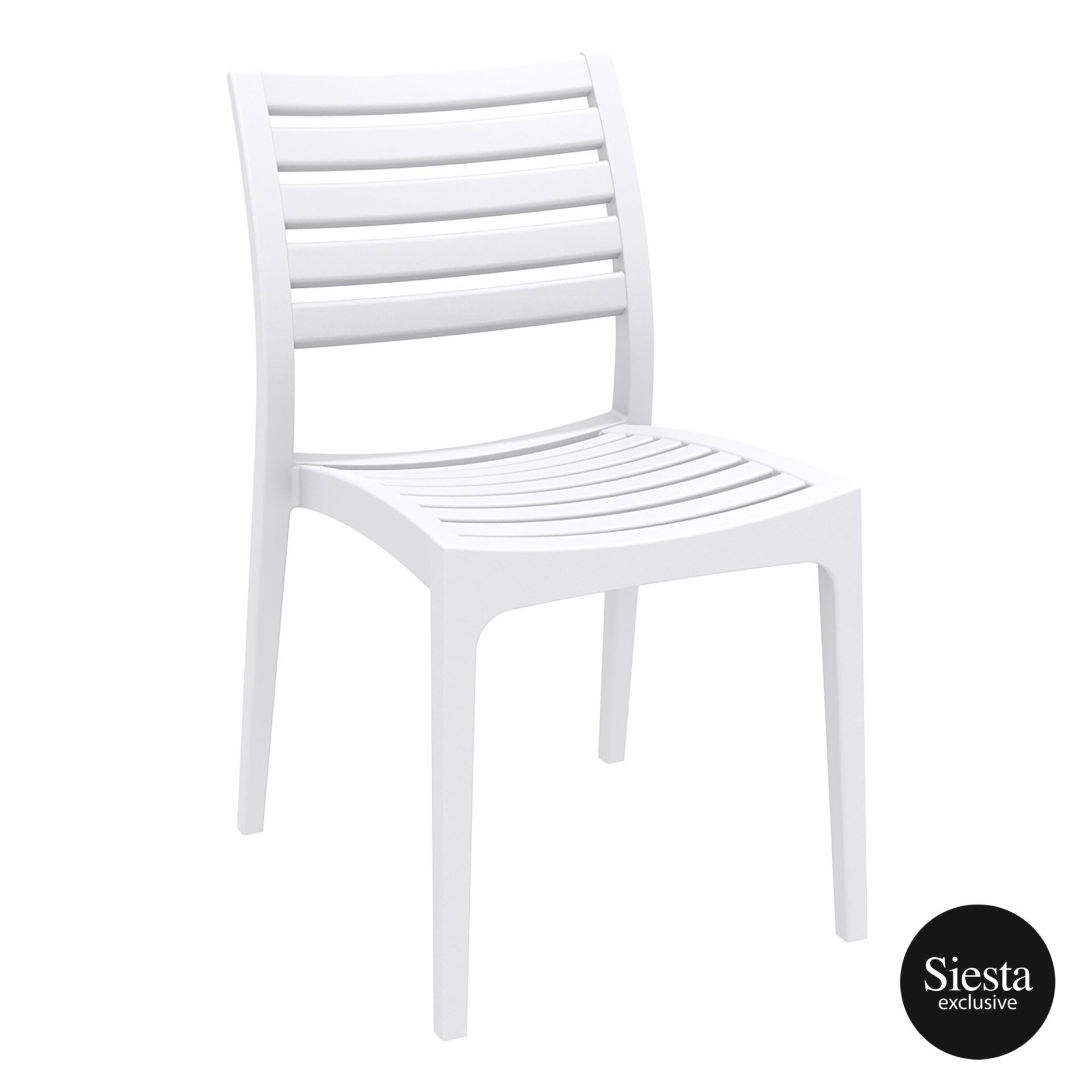 outdoor ares chair white front side