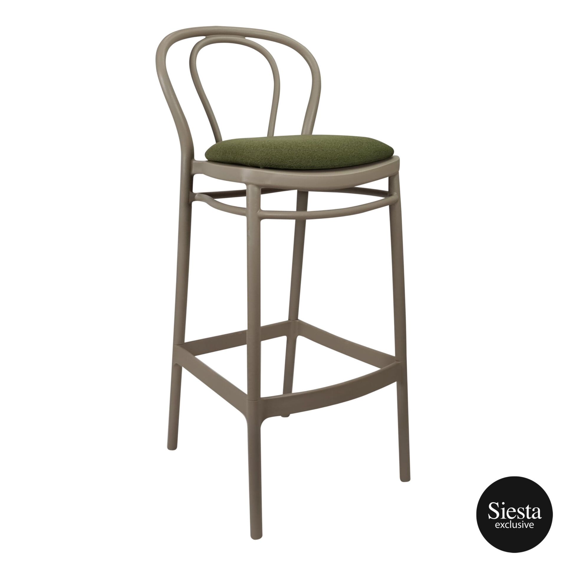 victor barstool 75 taupe c2a