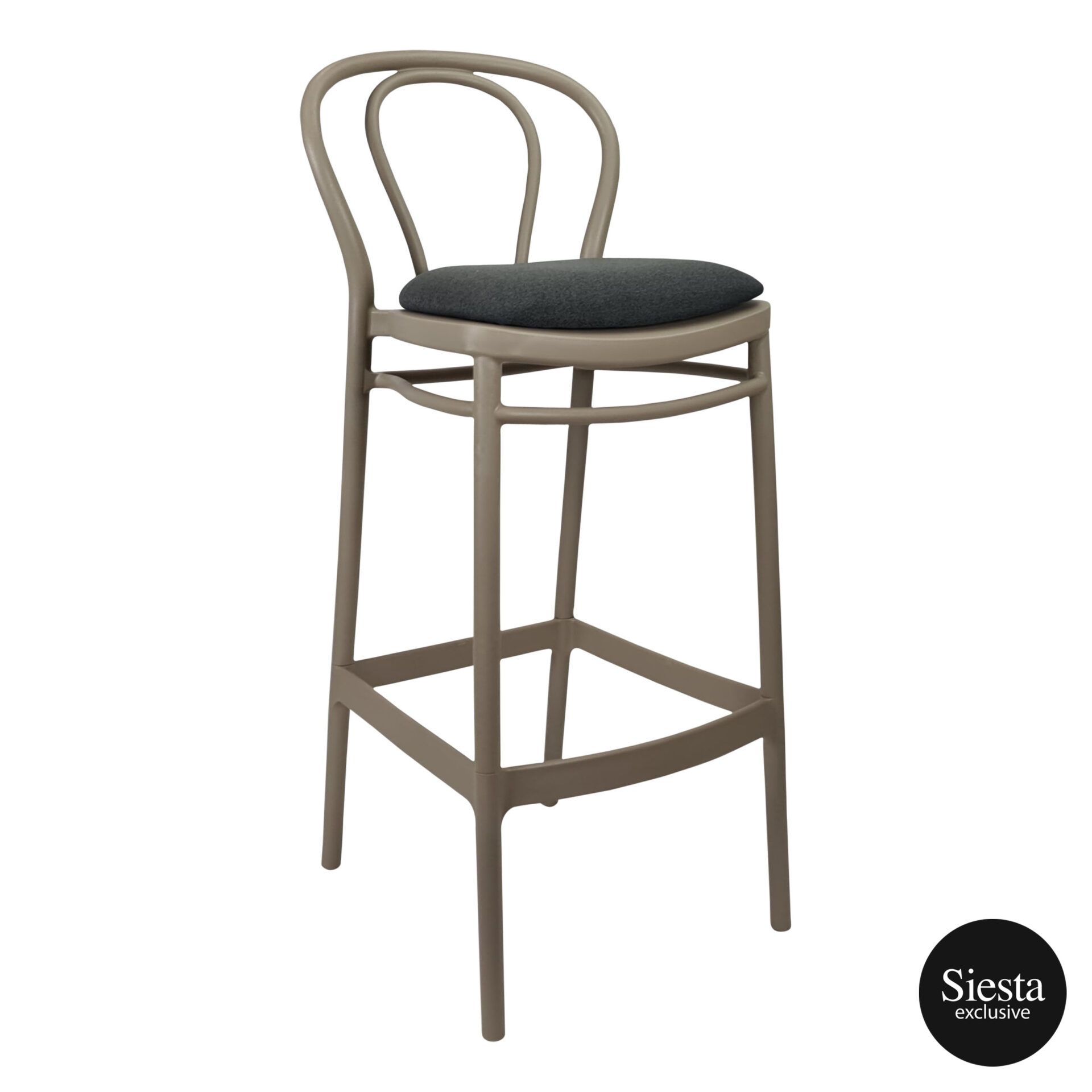 victor barstool 75 taupe c4a
