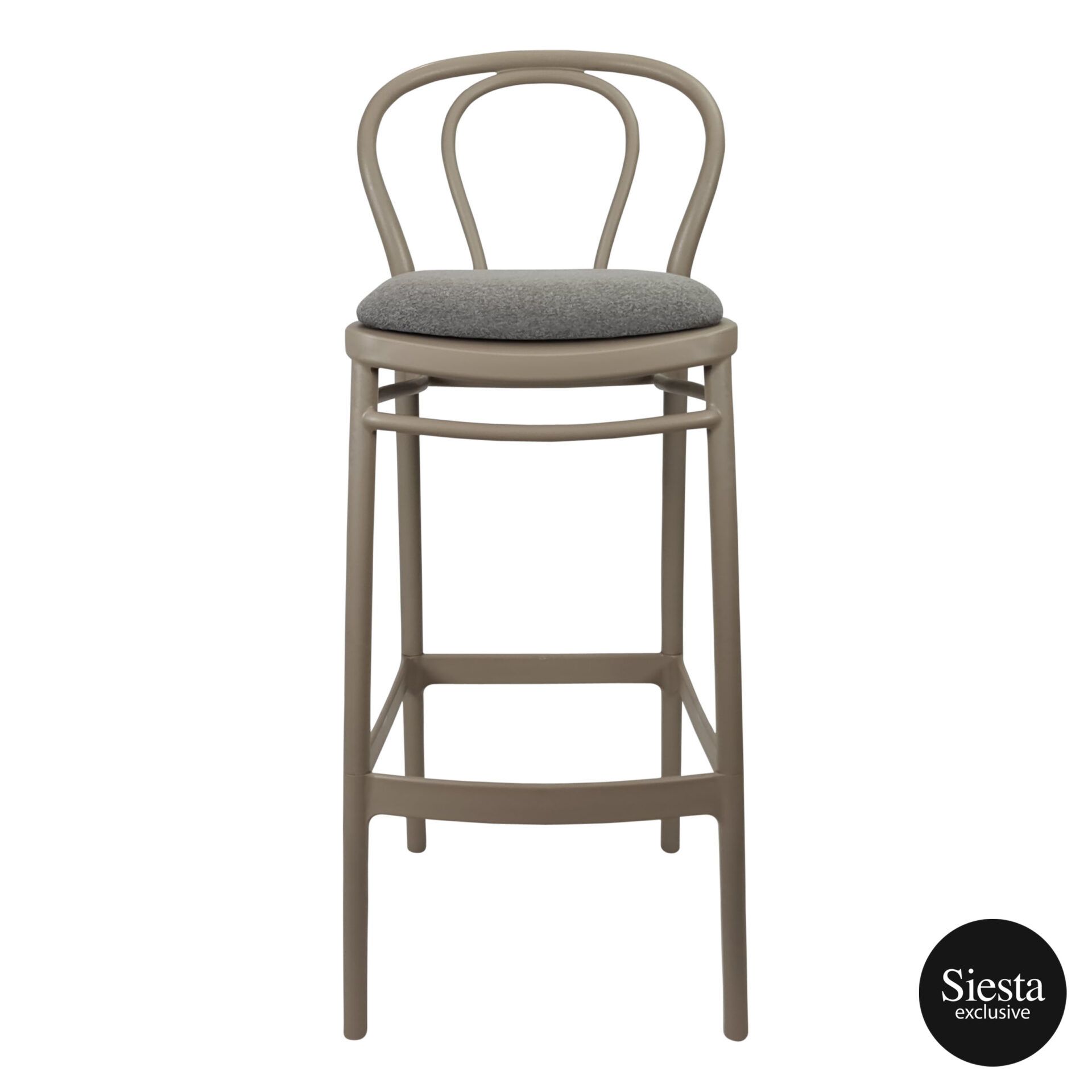 victor barstool 75 taupe c5