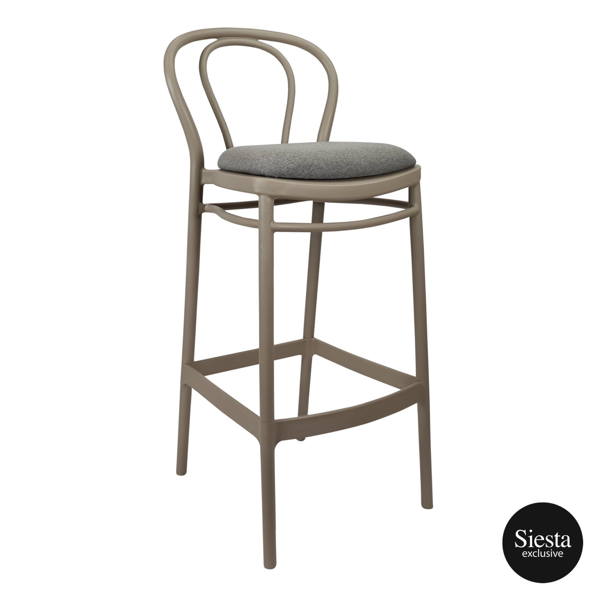 victor barstool 75 taupe c5a