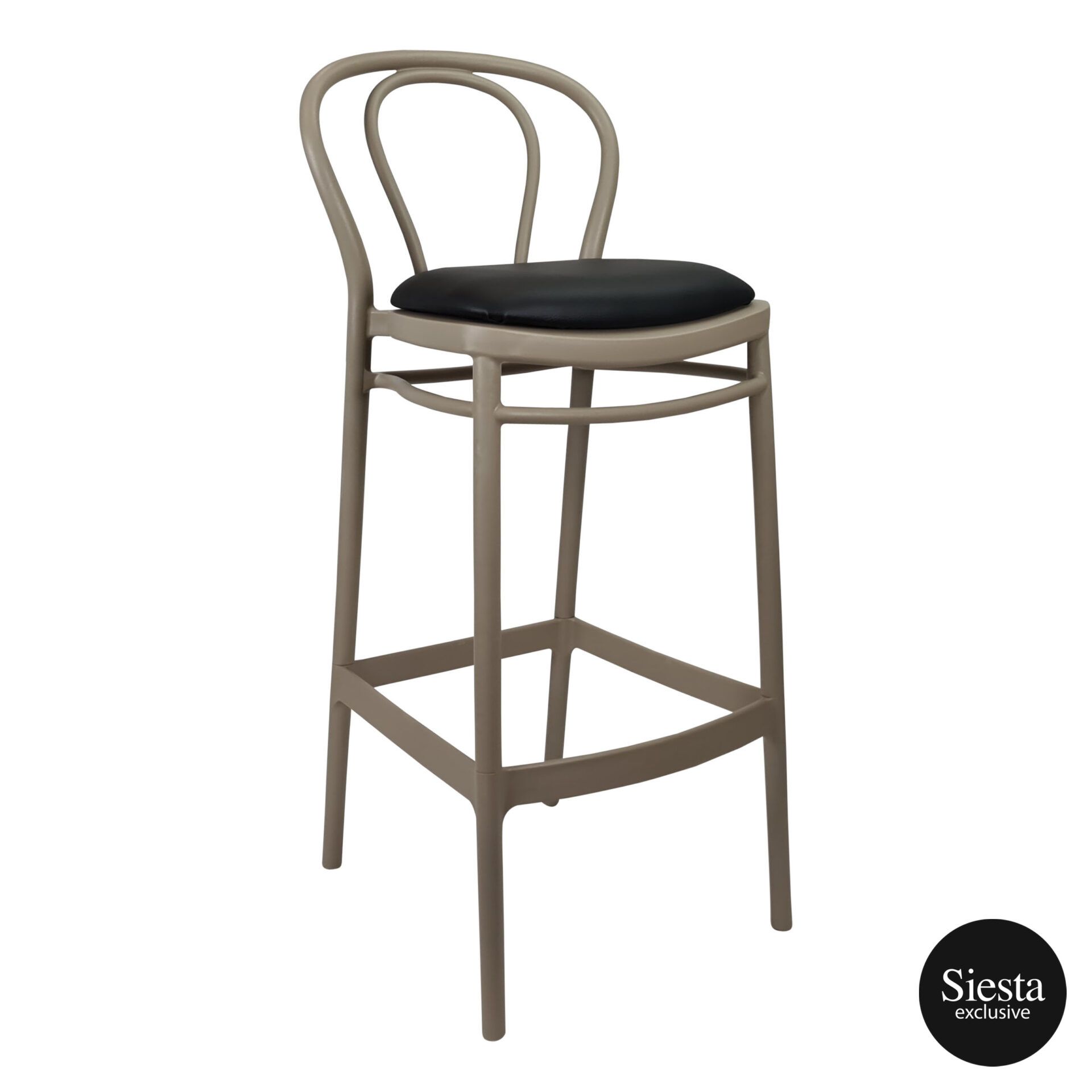 victor barstool 75 taupe c6a