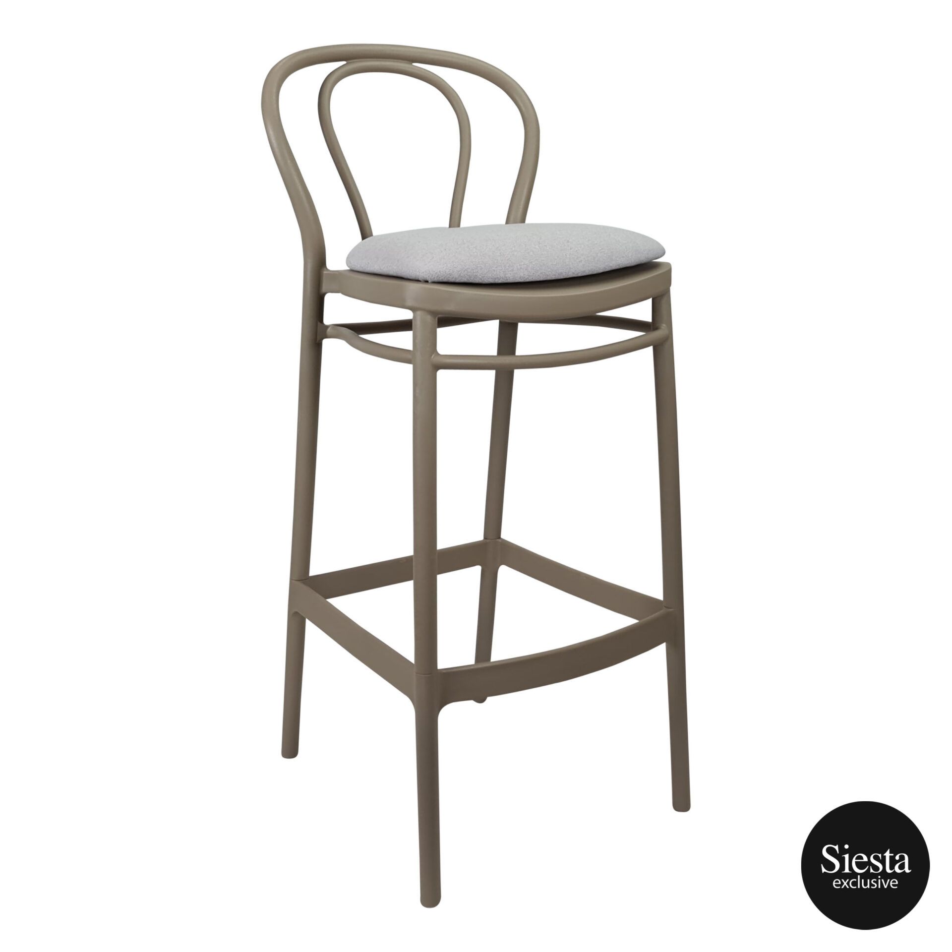 victor barstool 75 taupe c7a