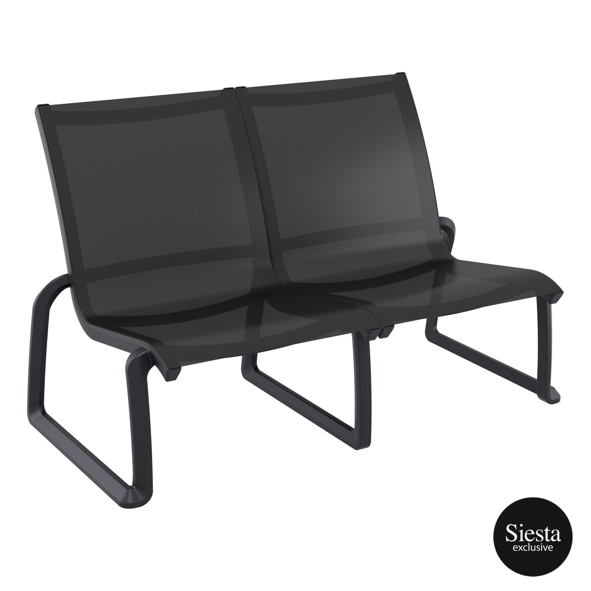 004 pacific lounge sofa chair black black front side