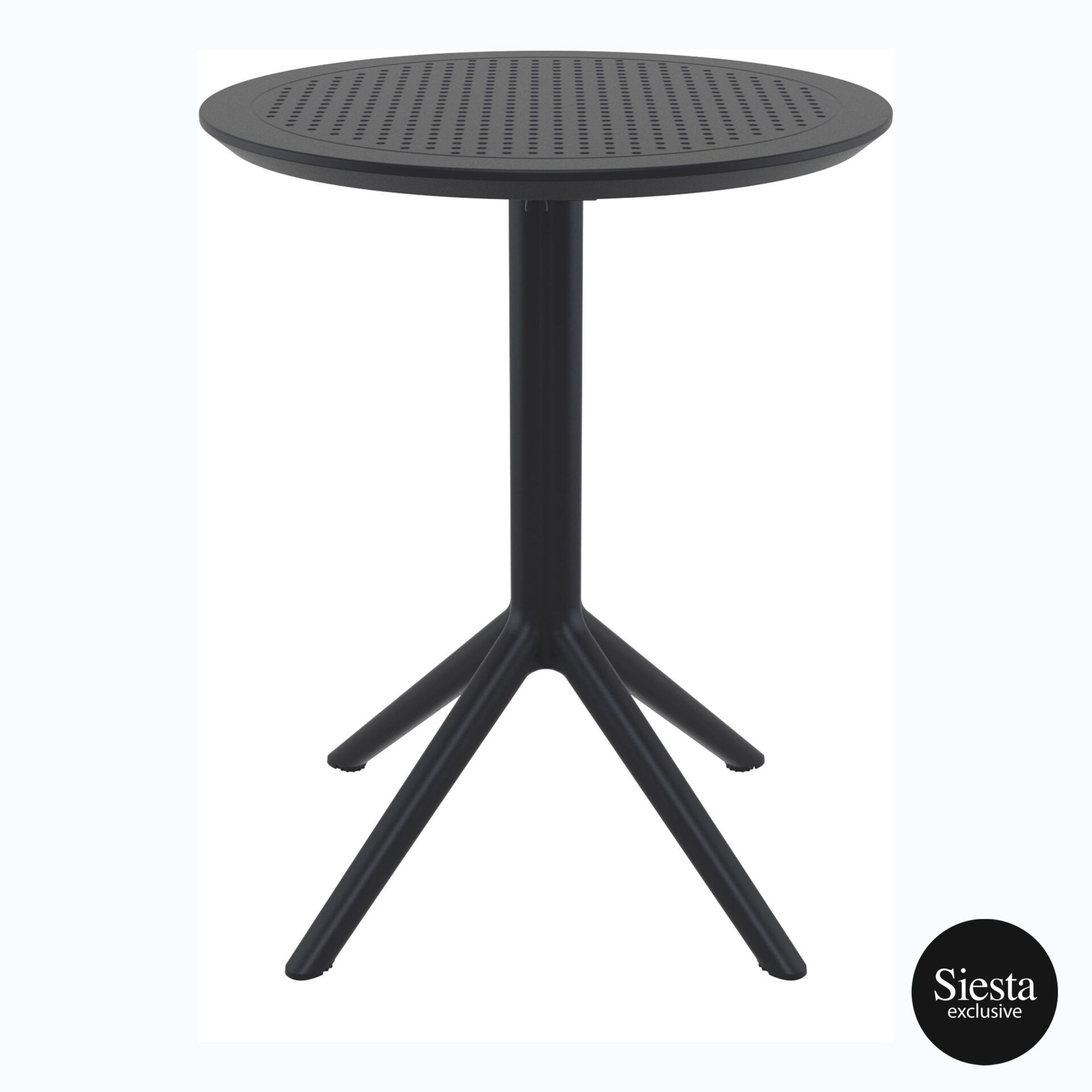 001 sky folding table 60 Y black front