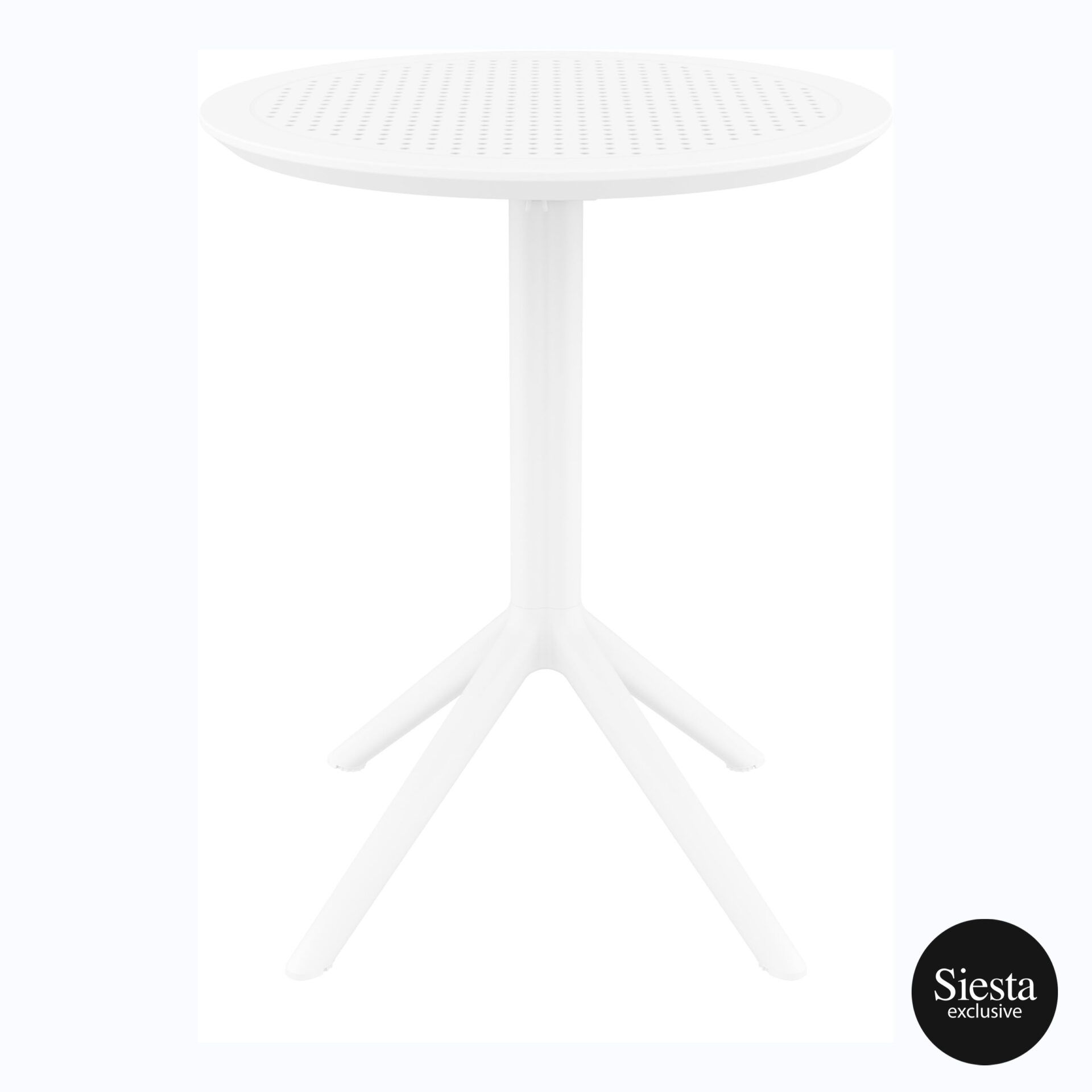 025 sky folding table 60 Y white front