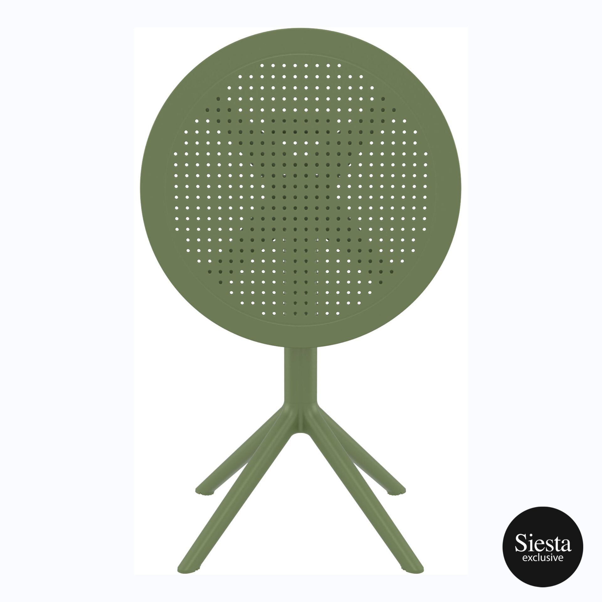 038 sky folding table 60 Y olive green K front