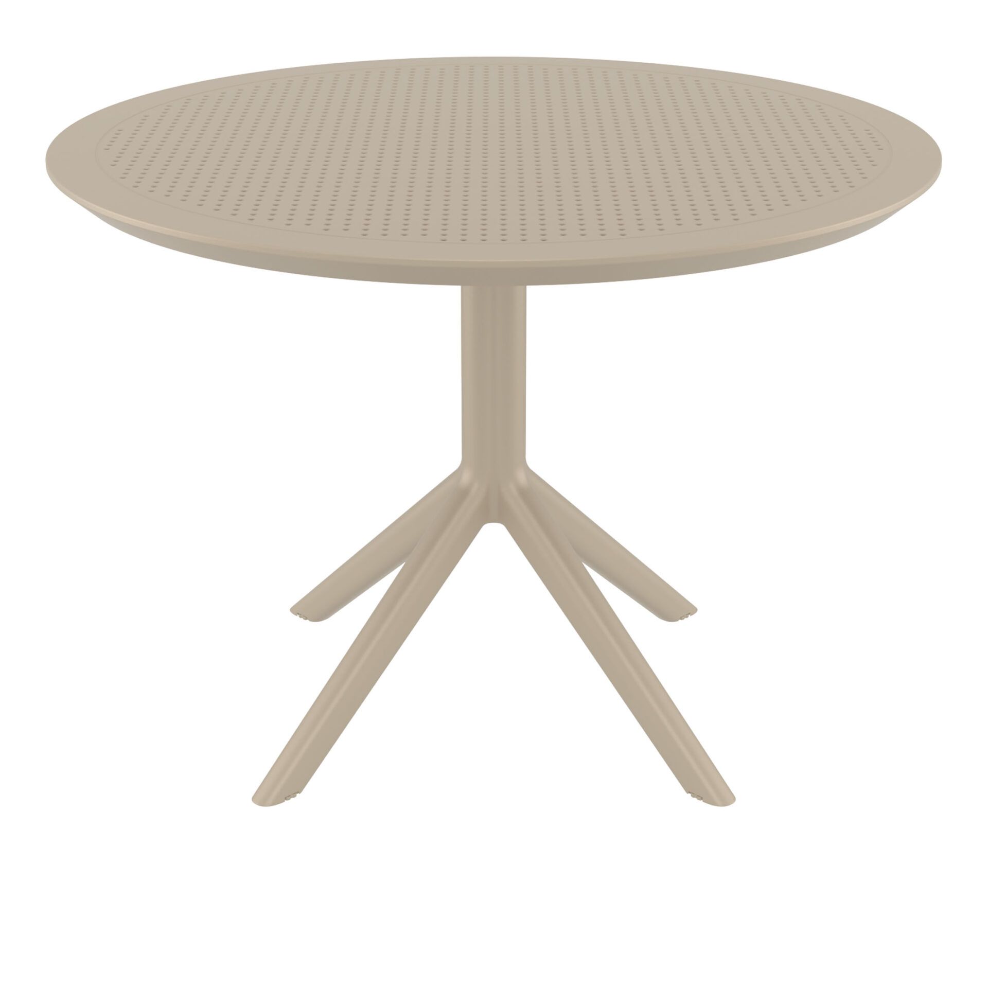 007 sky table 105 taupe front