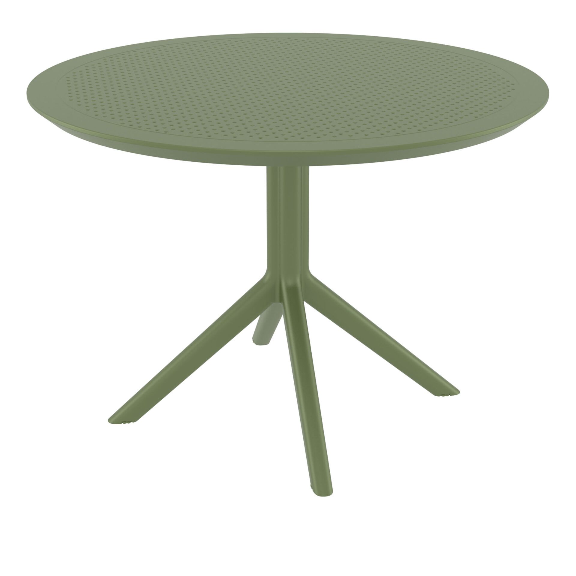 014 sky table 105 olive green front side