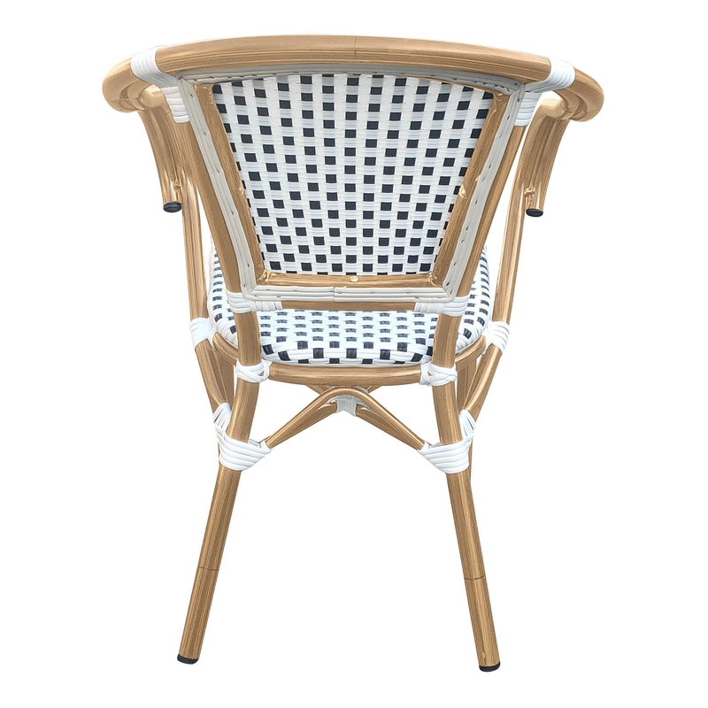 Eiffel Arm Chair Cheque Pattern Back